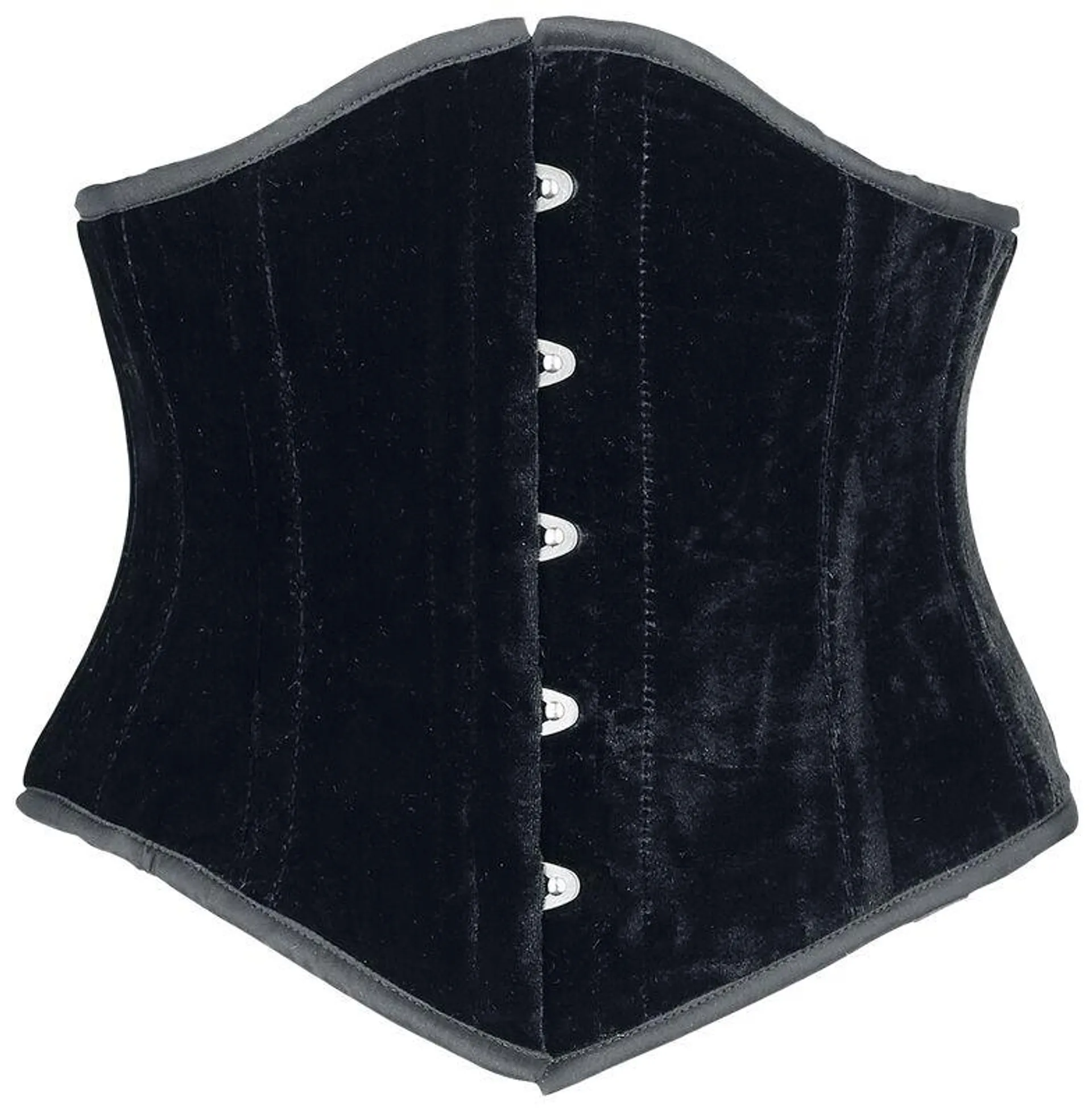 "Sexy Waspie Waist Cincher" Corsé bajo pecho Negro de Burleska