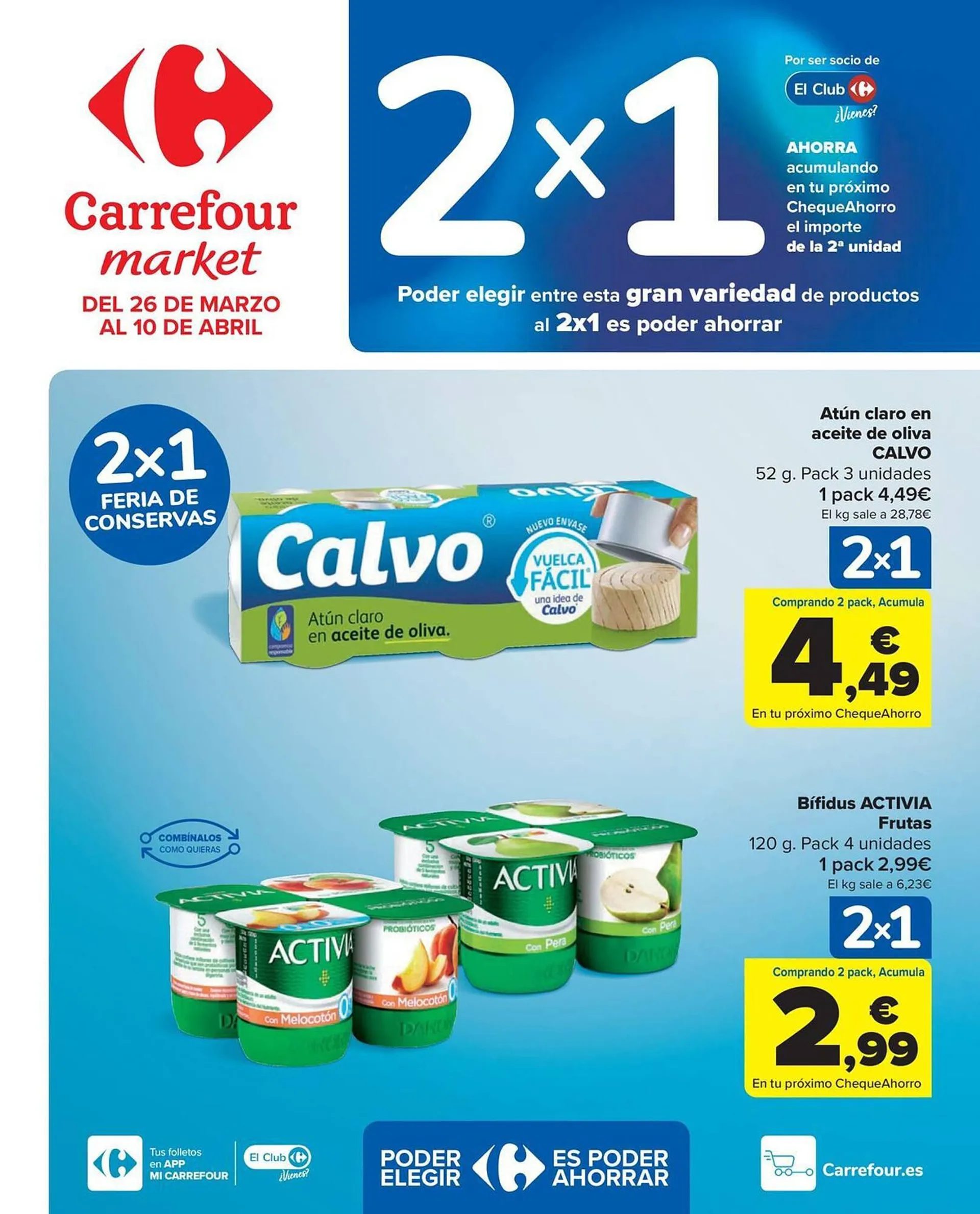 Catálogo de Folleto Carrefour Market 26 de marzo al 10 de abril 2024 - Página 1