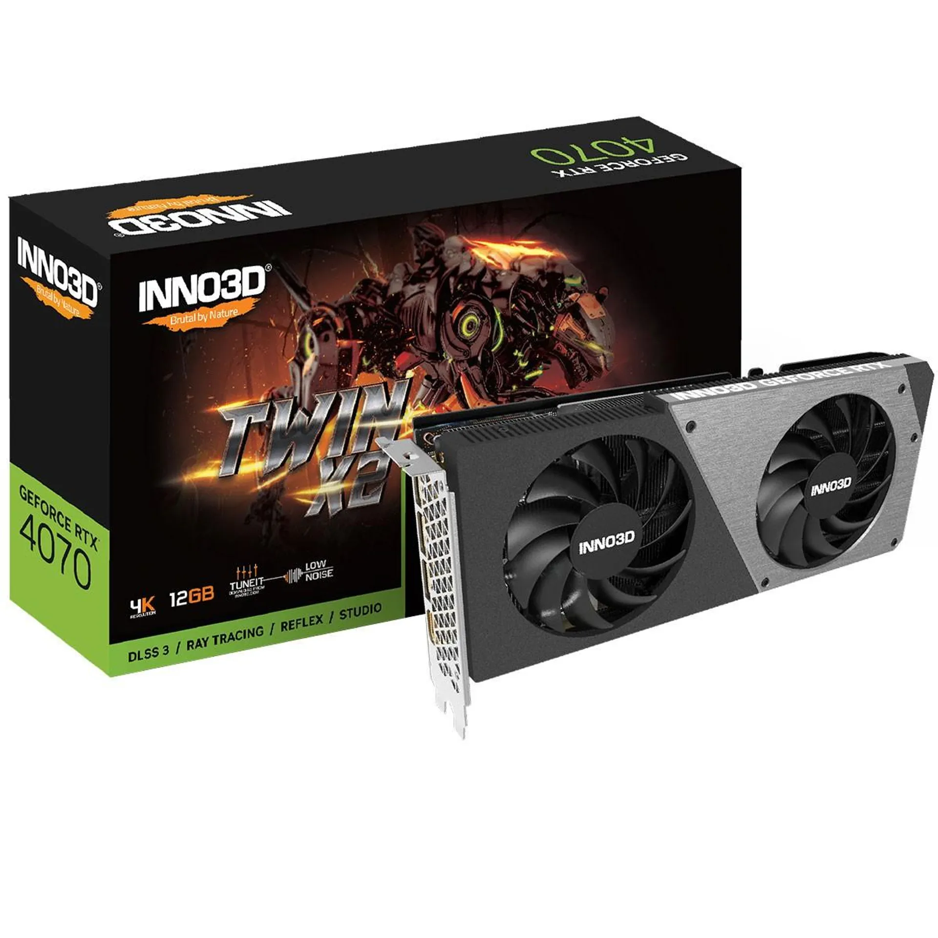 TARJETA GRÁFICA INNO3D GEFORCE RTX 4070 TWIN X2 N40702-126X-185252N