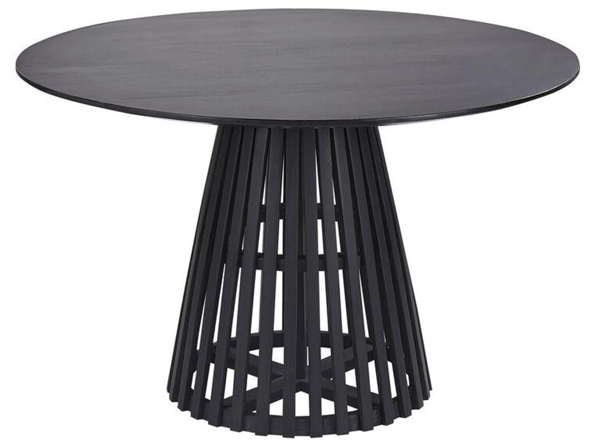 Mesa de comedor de madera de acacia negra ⌀ 120 cm MESILLA