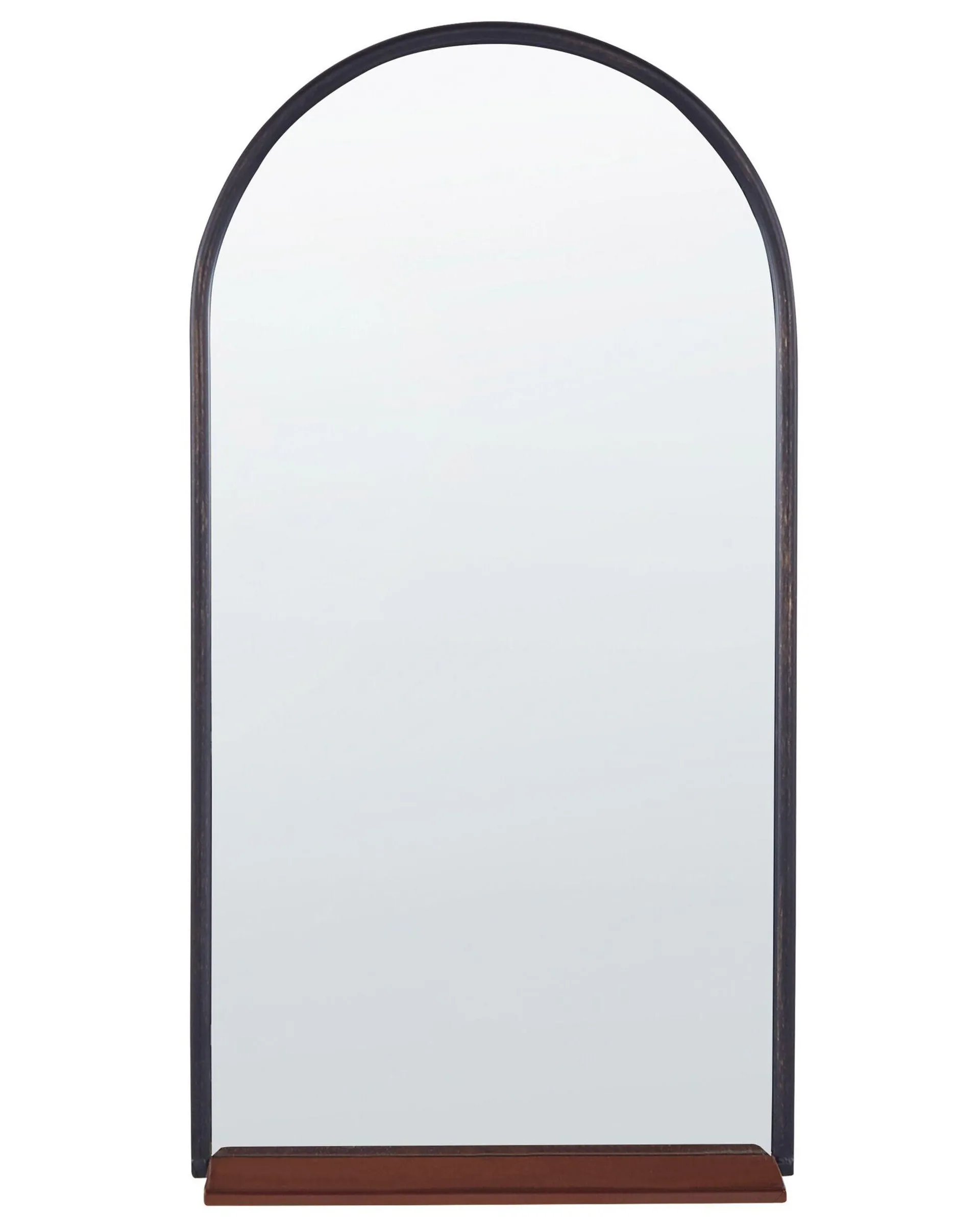 Espejo de pared con estante DOMME 40 cm 67 cm Metal Negro
