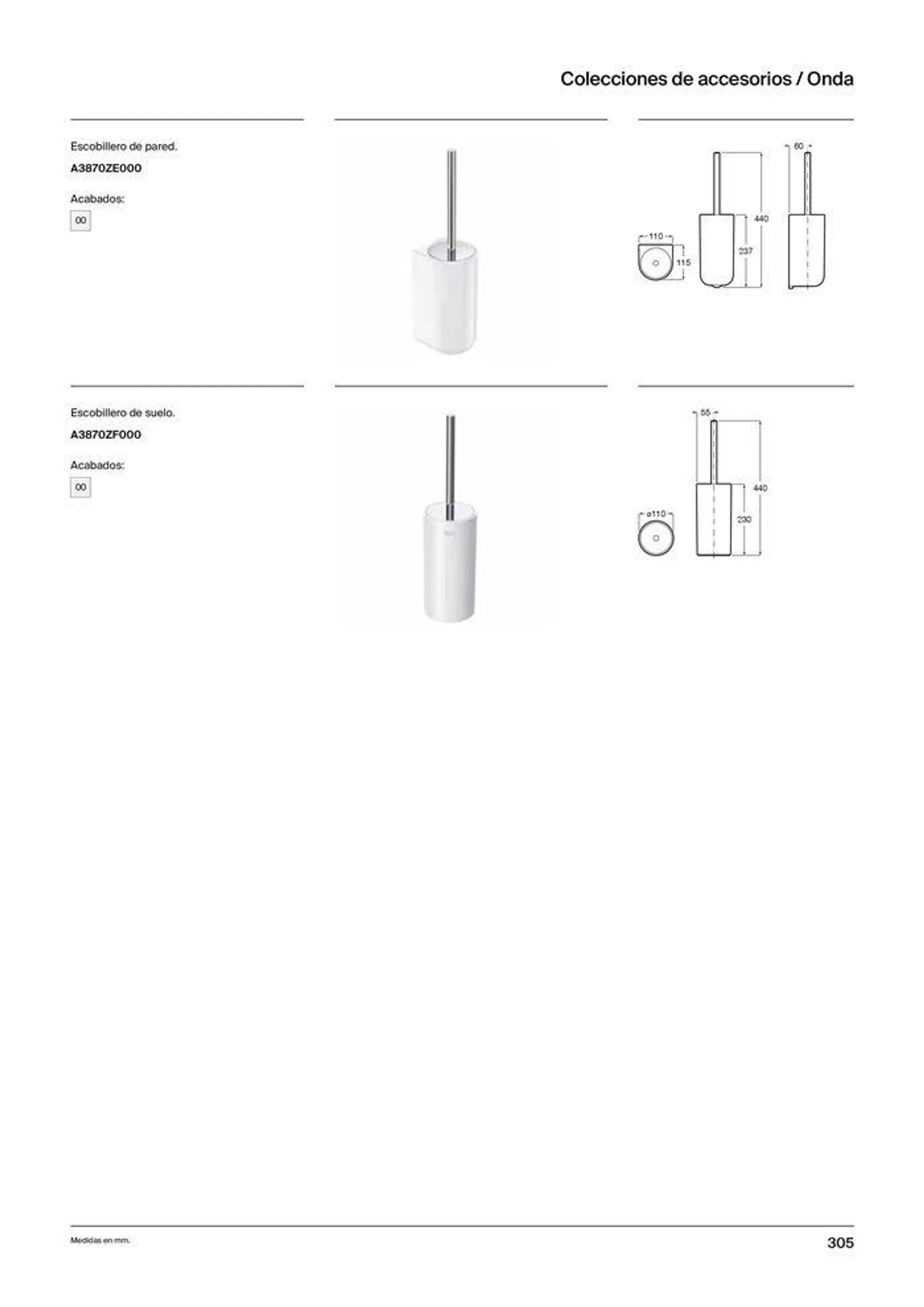 Catálogo de Colecciones de Baño, Muebles y Accesorios 19 de septiembre al 31 de diciembre 2024 - Página 307