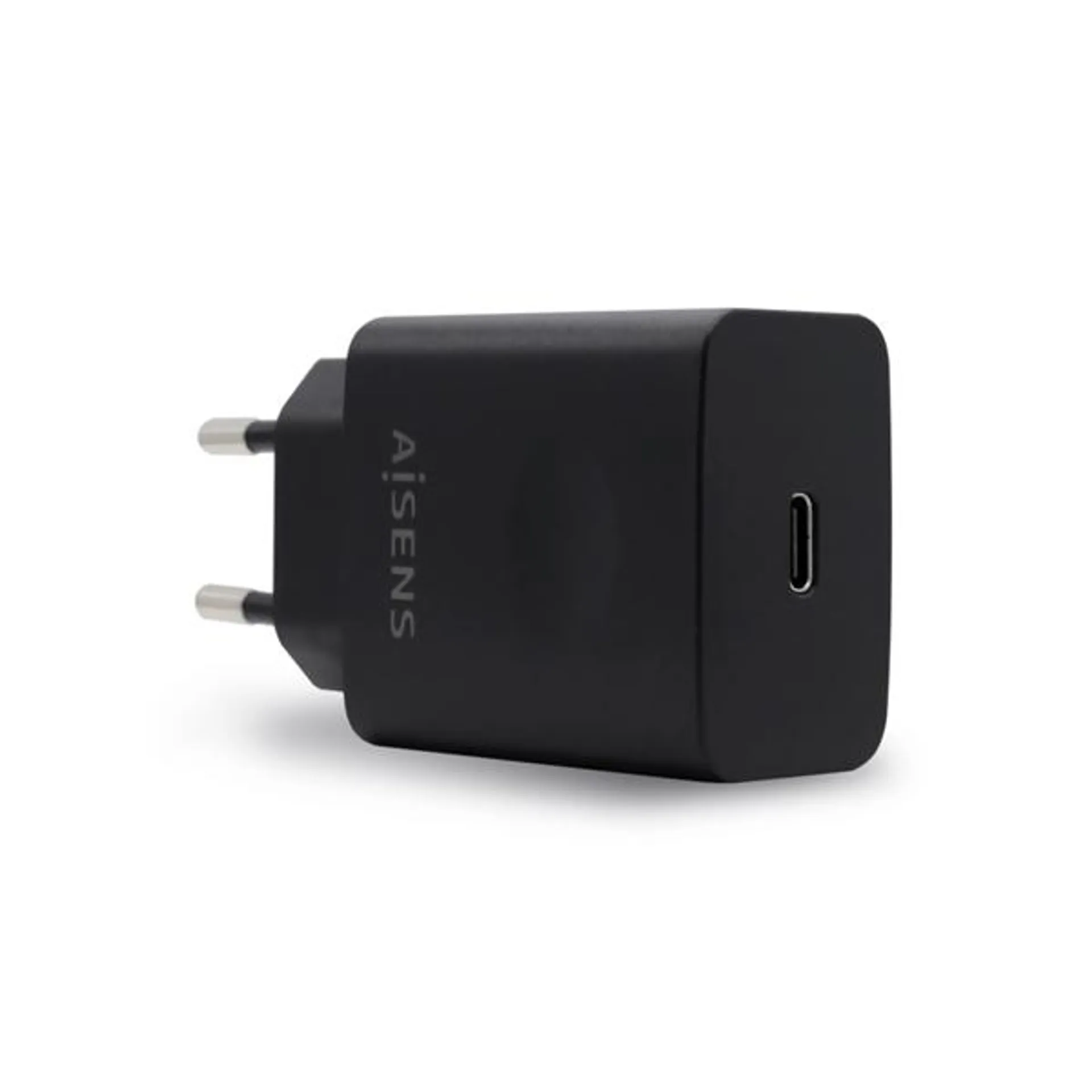 AISENS CARGADOR USB-C PD 3.0 1 PUERTO 1X USB-C 20 W. NEGRO