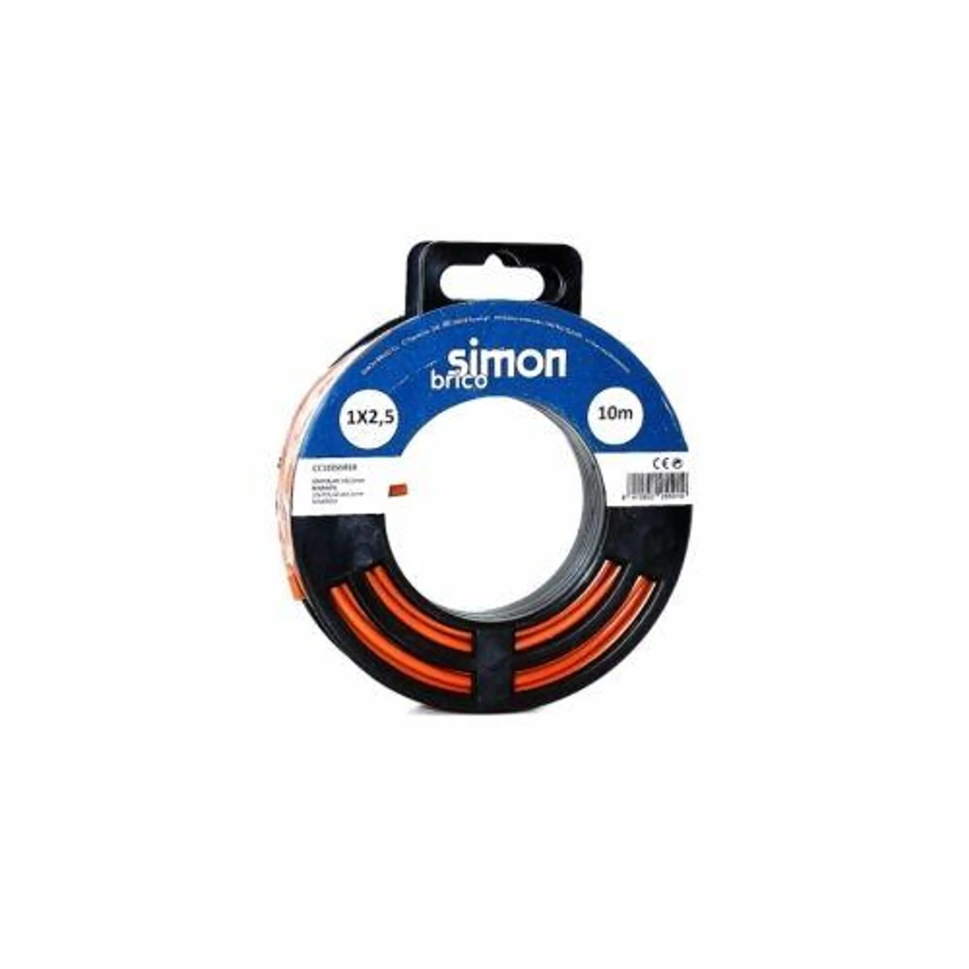 Cable electricidad hilo flexible 1x2,5 10mt marron simon brico