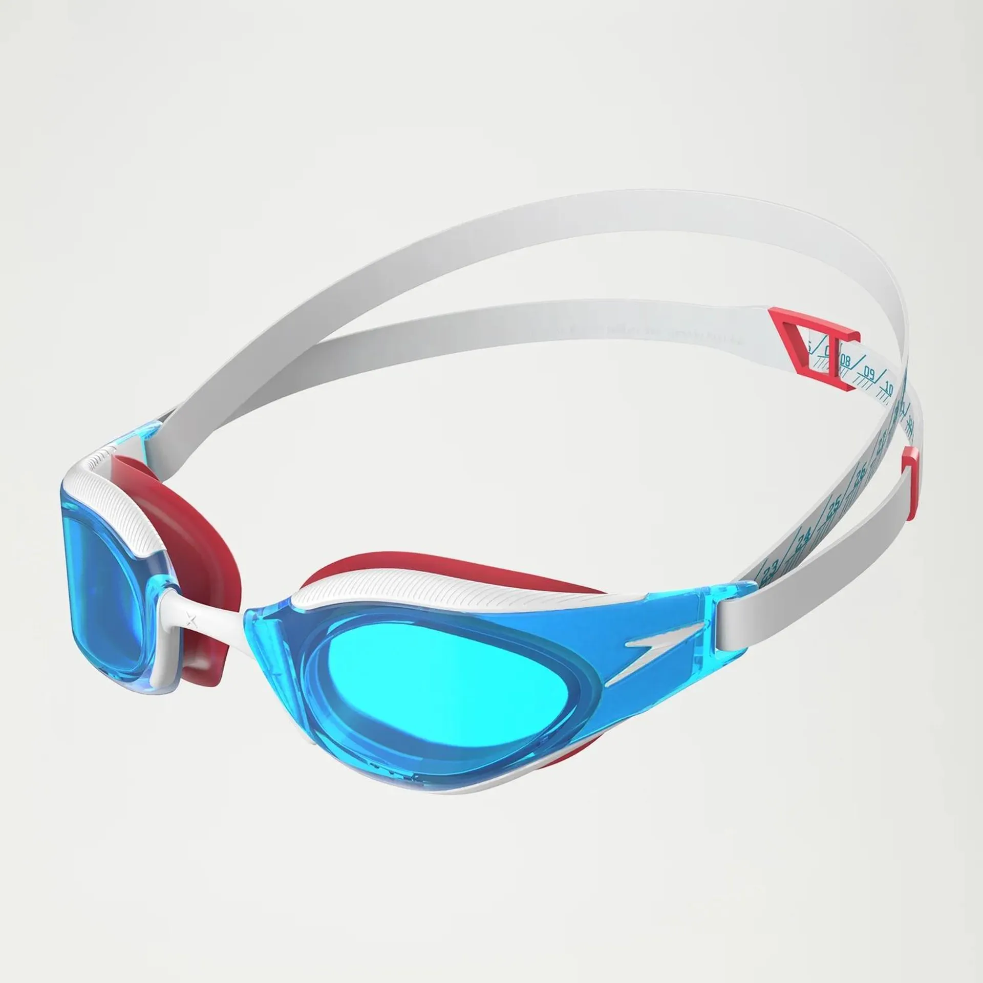 Gafas de natación Fastskin Hyper Elite para adultos, blanco/azul/rojo