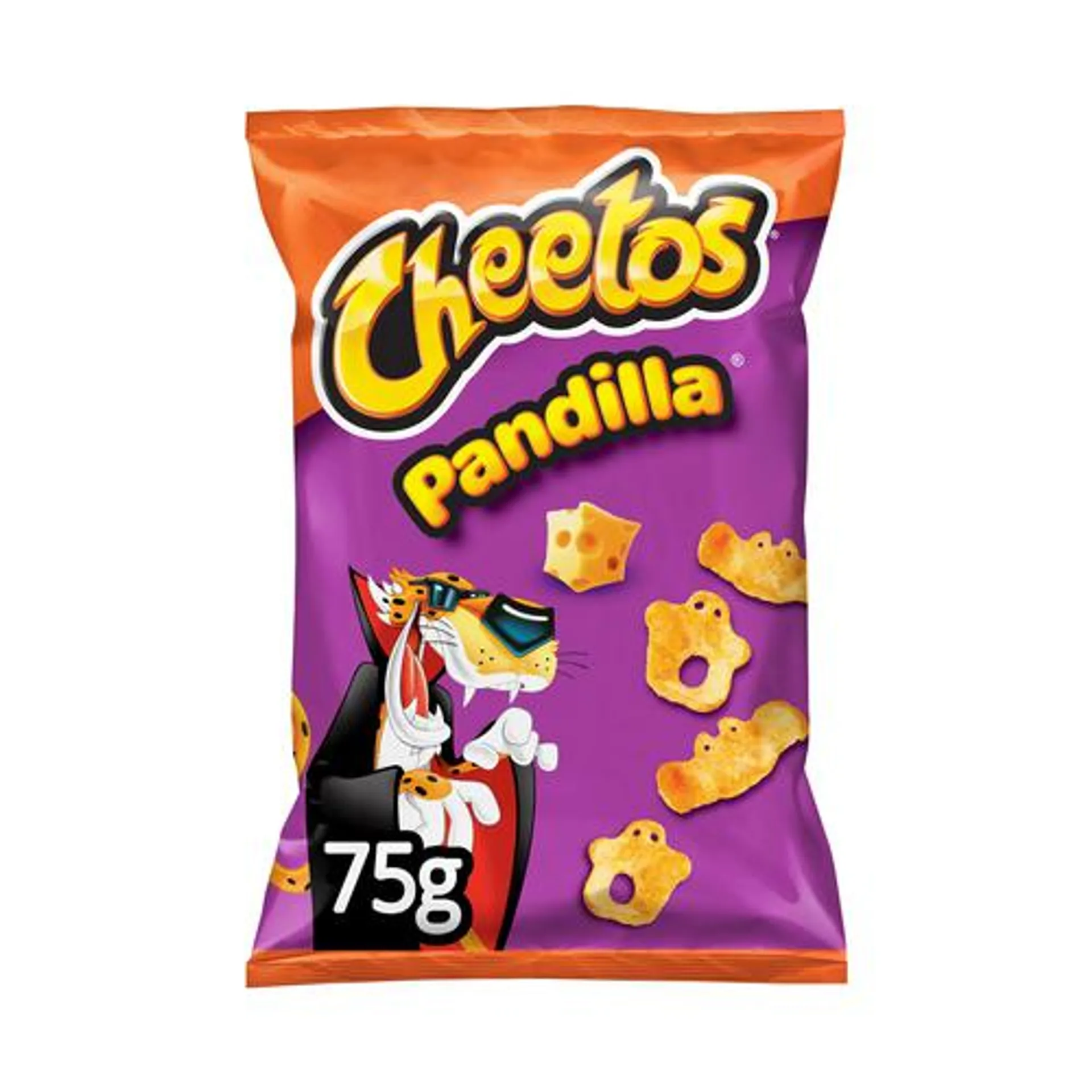 CHEETOS Snack de fantasmas con sabor a queso CHEETOS PANDILLA bolsa de 75 g.