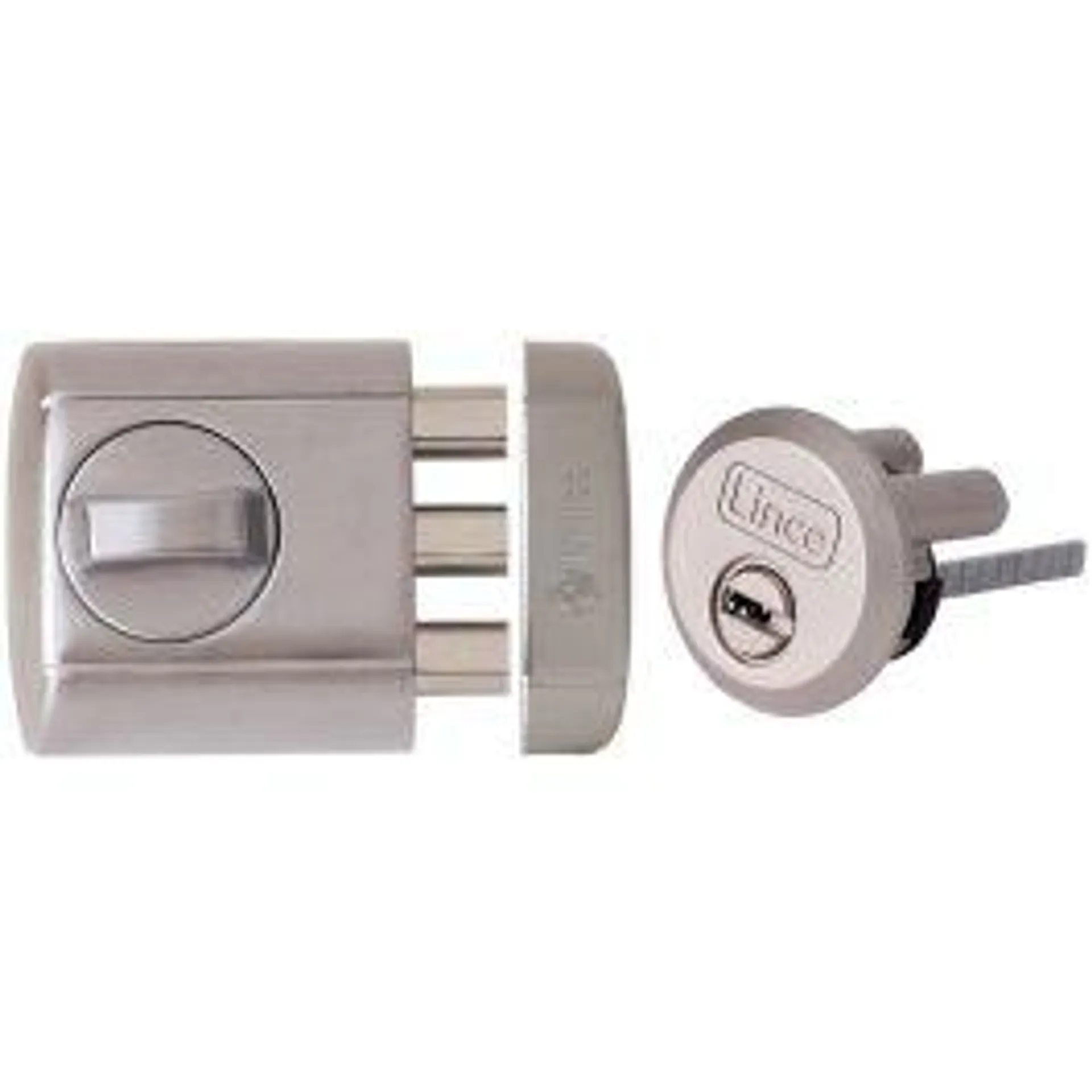 Cerrojo sobreponer con llave 7x75+26x24mm plata 4930-hc lince 4930-hc