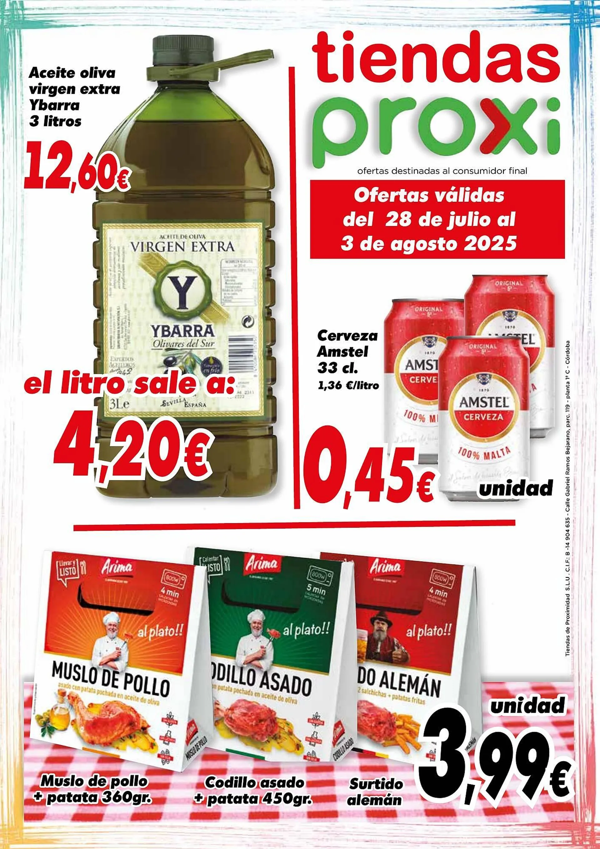 Catálogo de Folleto Proxi 28 de julio al 3 de agosto 2025 - Página 1