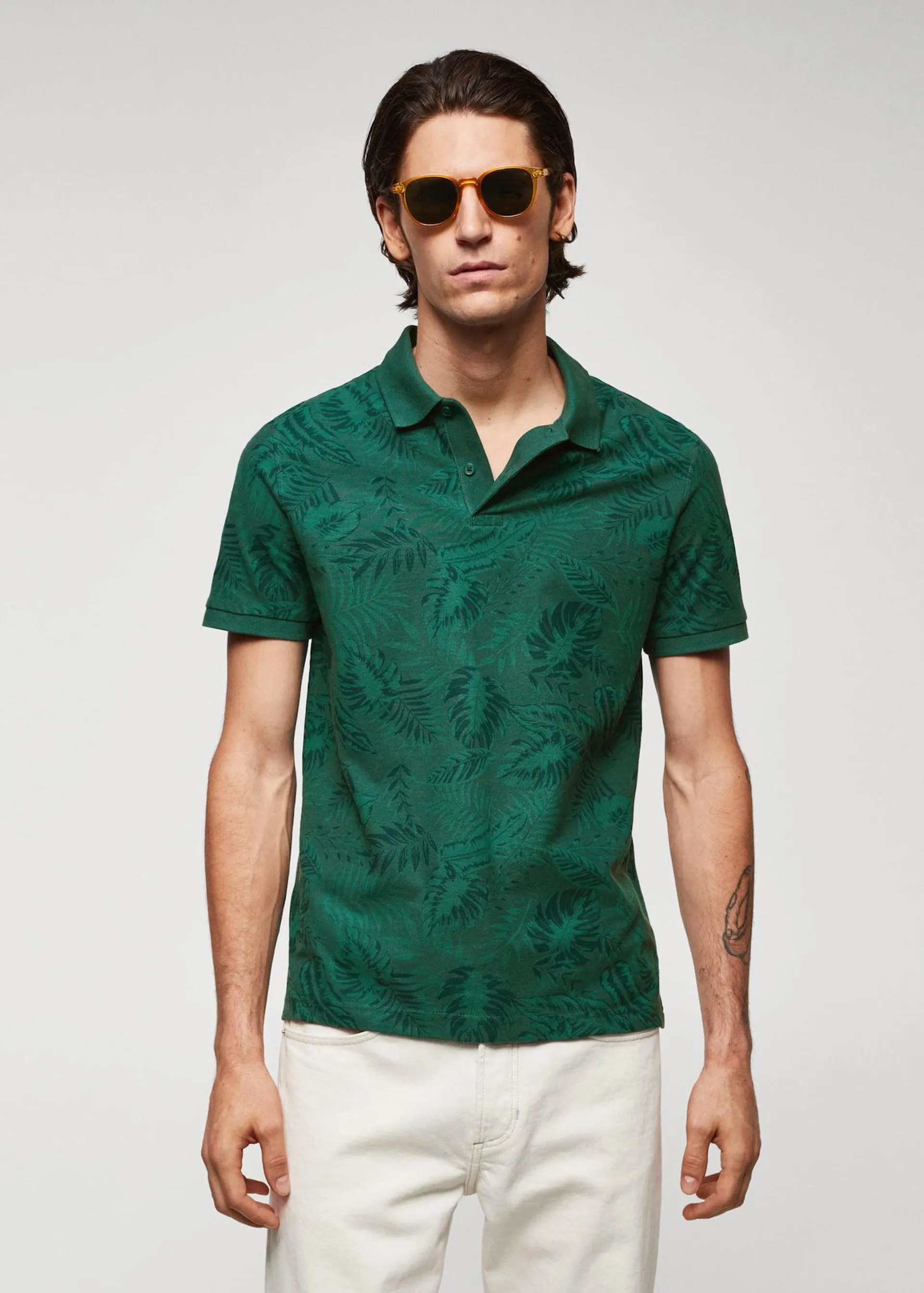 Polo estampado palmeras