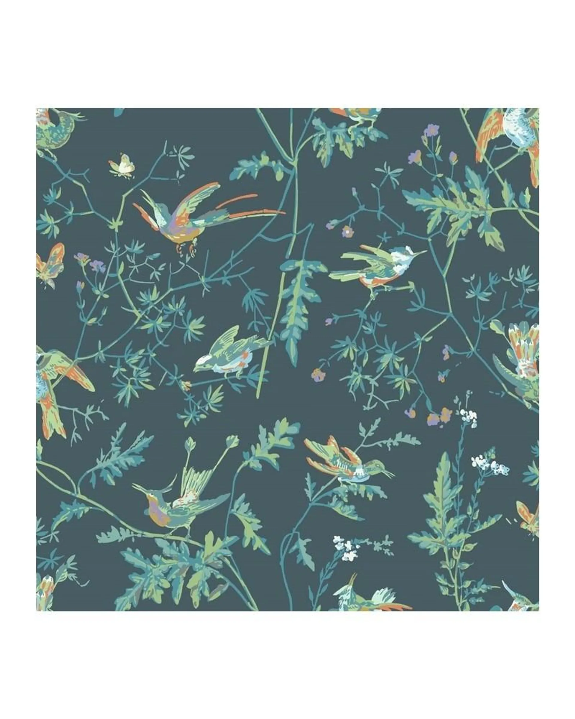 PAPEL PINTADO 112-4014 HUMMINGBIRDS