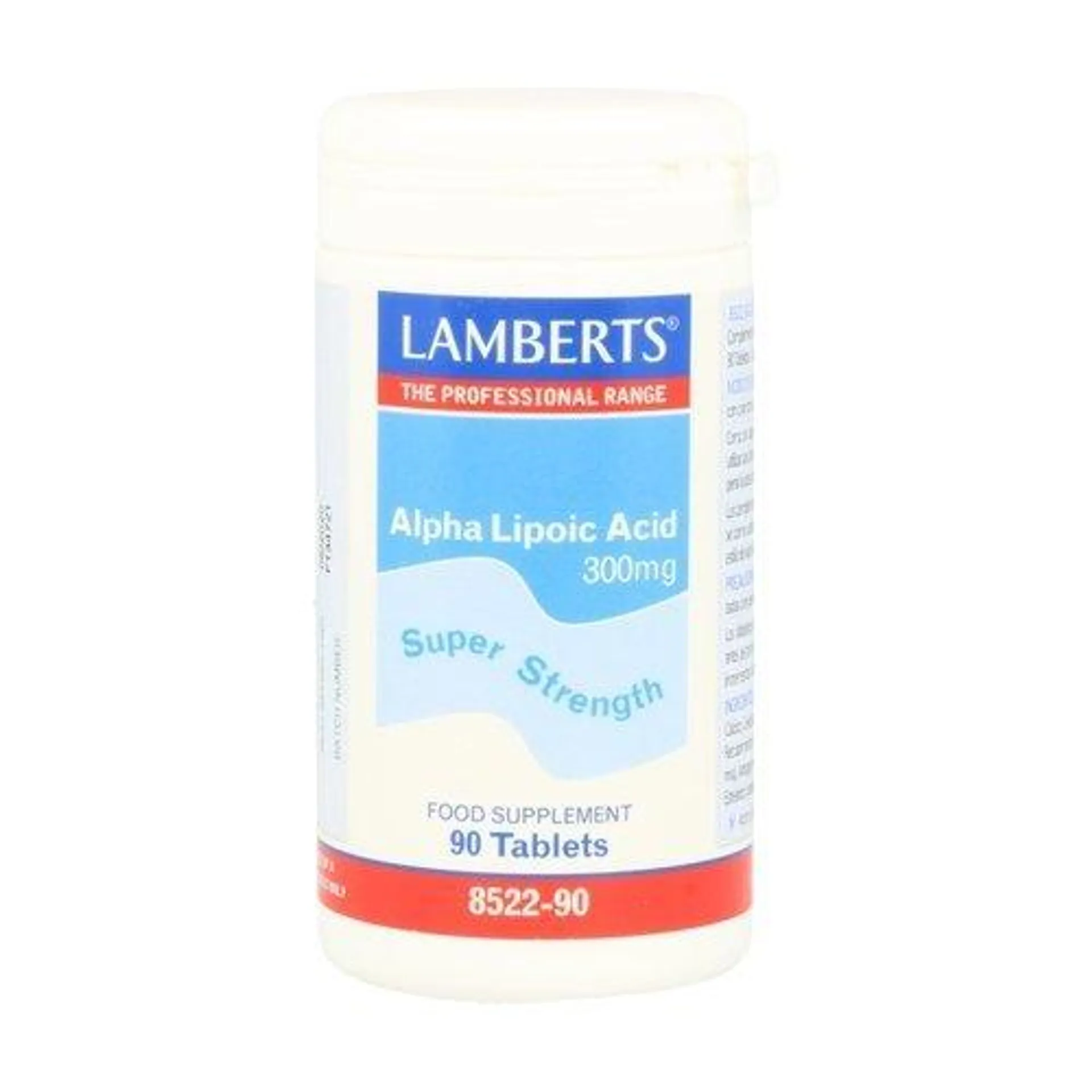 Ácido Alfa Lipoico 300 mg, ALA o Ácido Tióctico – Lamberts