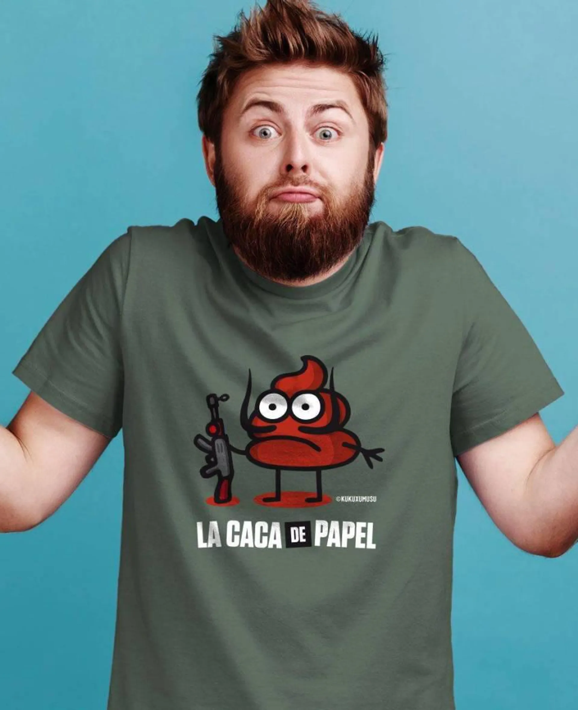 Camiseta hombre La caca de papel