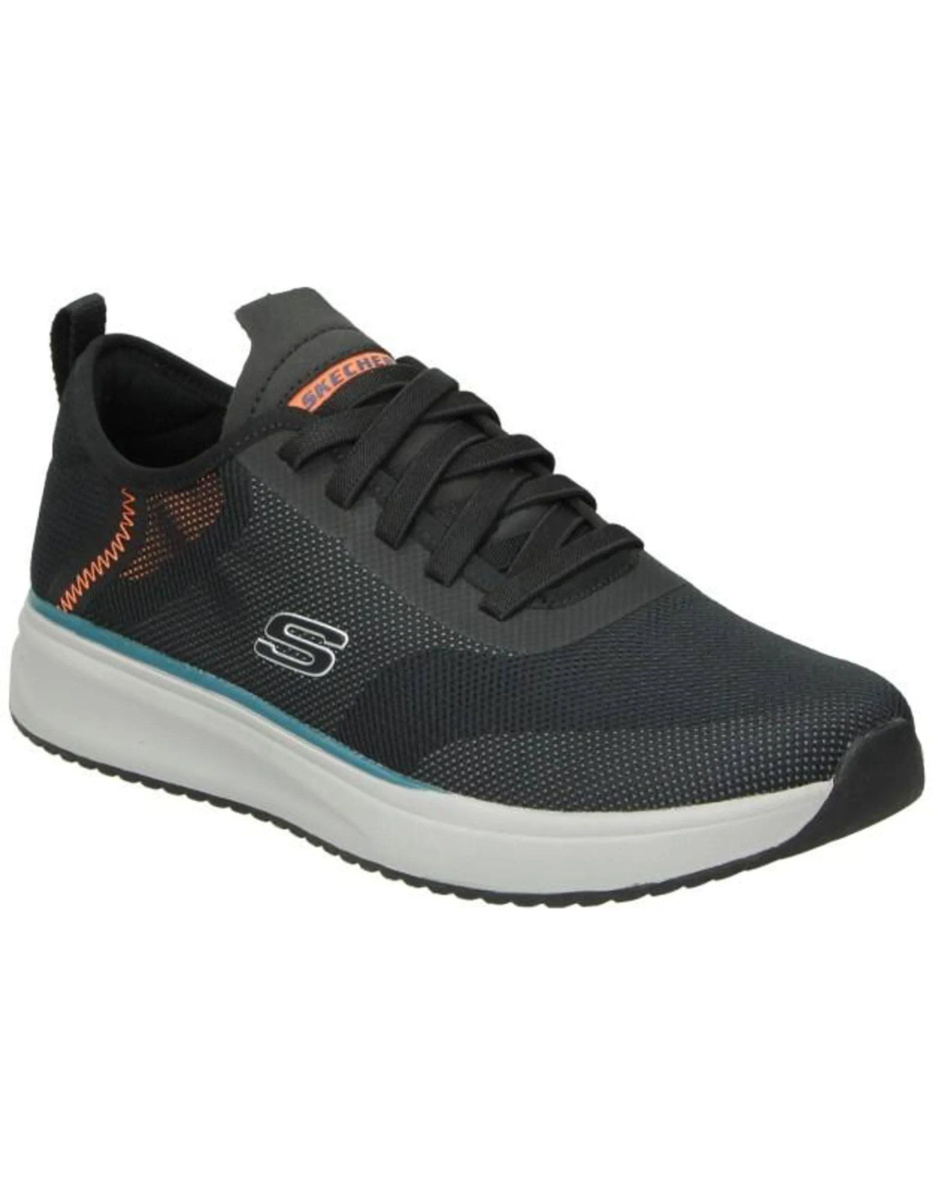 Zapatillas cómodo de hombre SKECHERS 210409-blk color negro