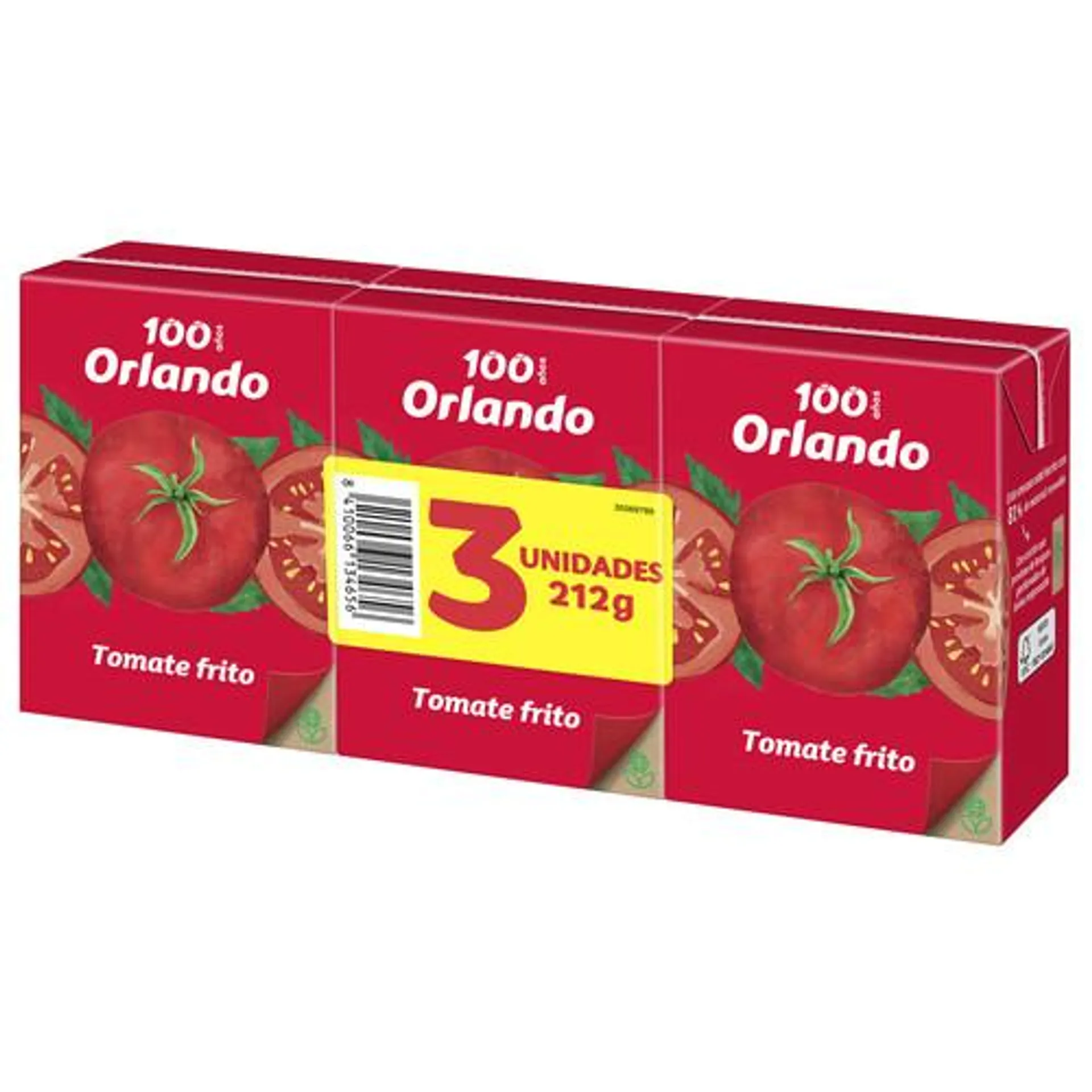 ORLANDO Tomate frito 3 uds. 212 g.