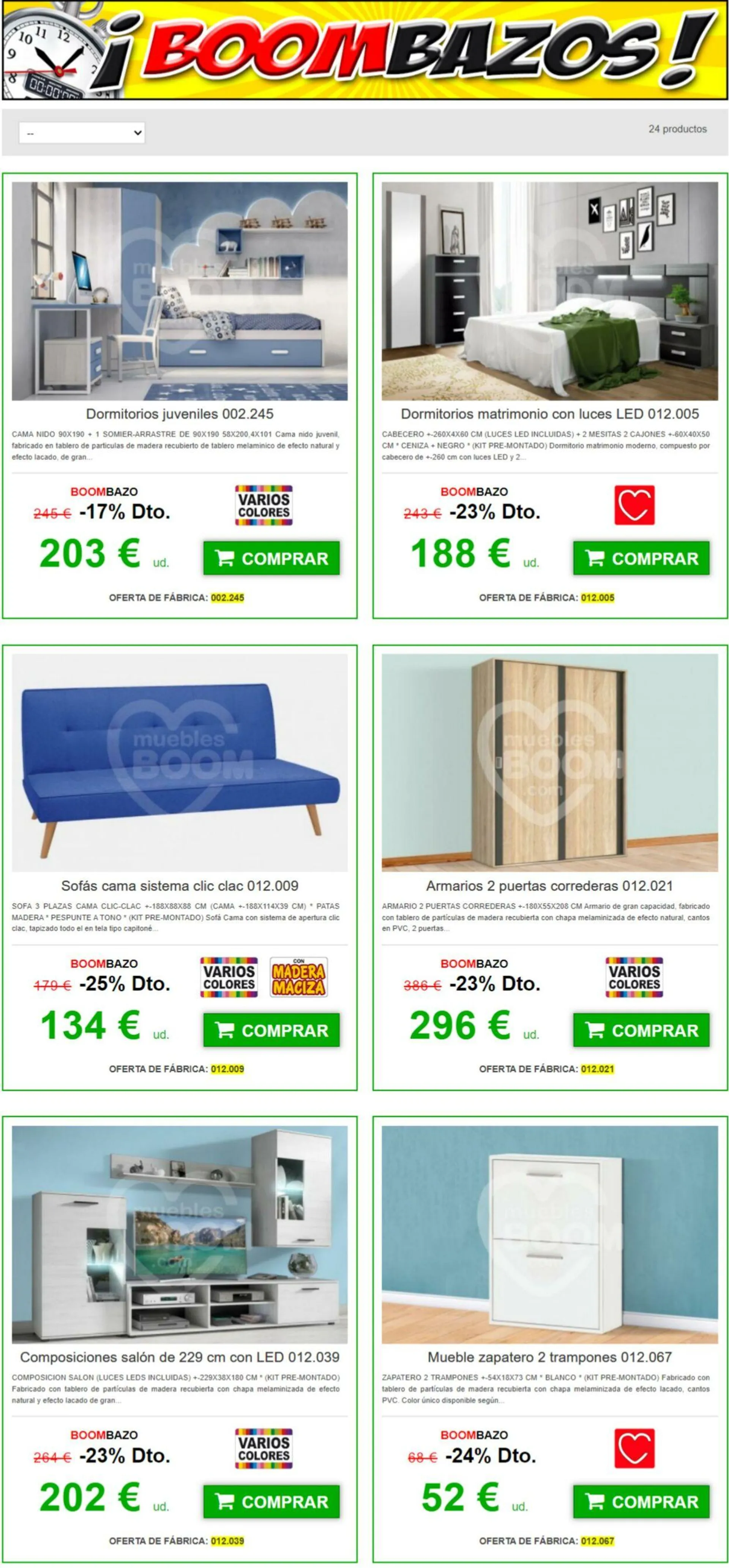 Muebles BOOM Oferta actual - 1