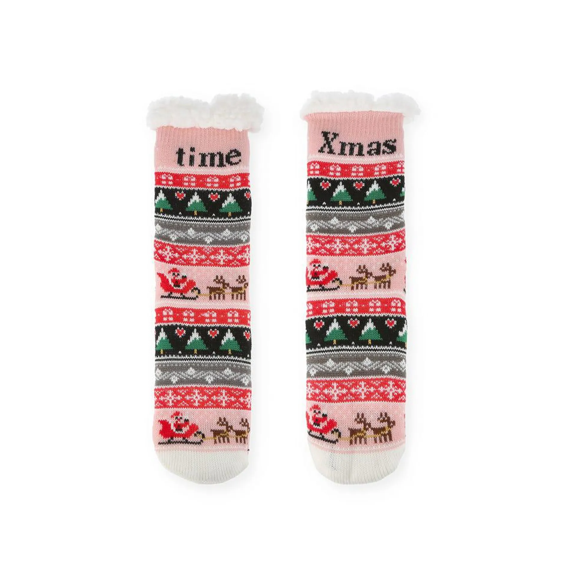 Calcetines gruesos navideños – Arcade talla - S/M