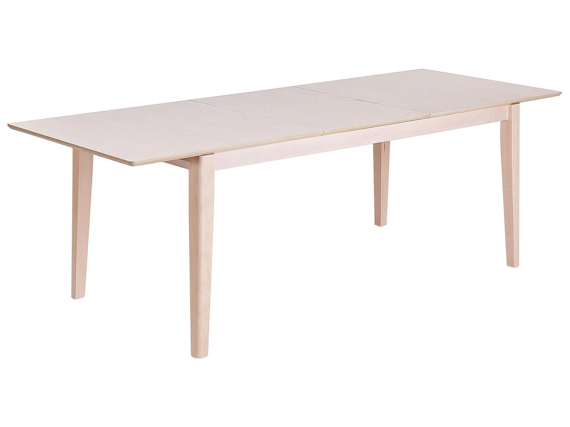 Mesa de comedor extensible de madera clara 180/240 x 90 cm CROSBY