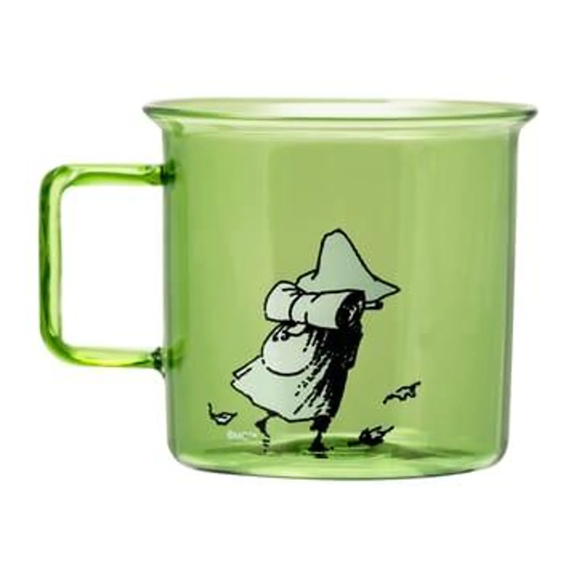 Taza de vidrio Snufkin 35 cl verde