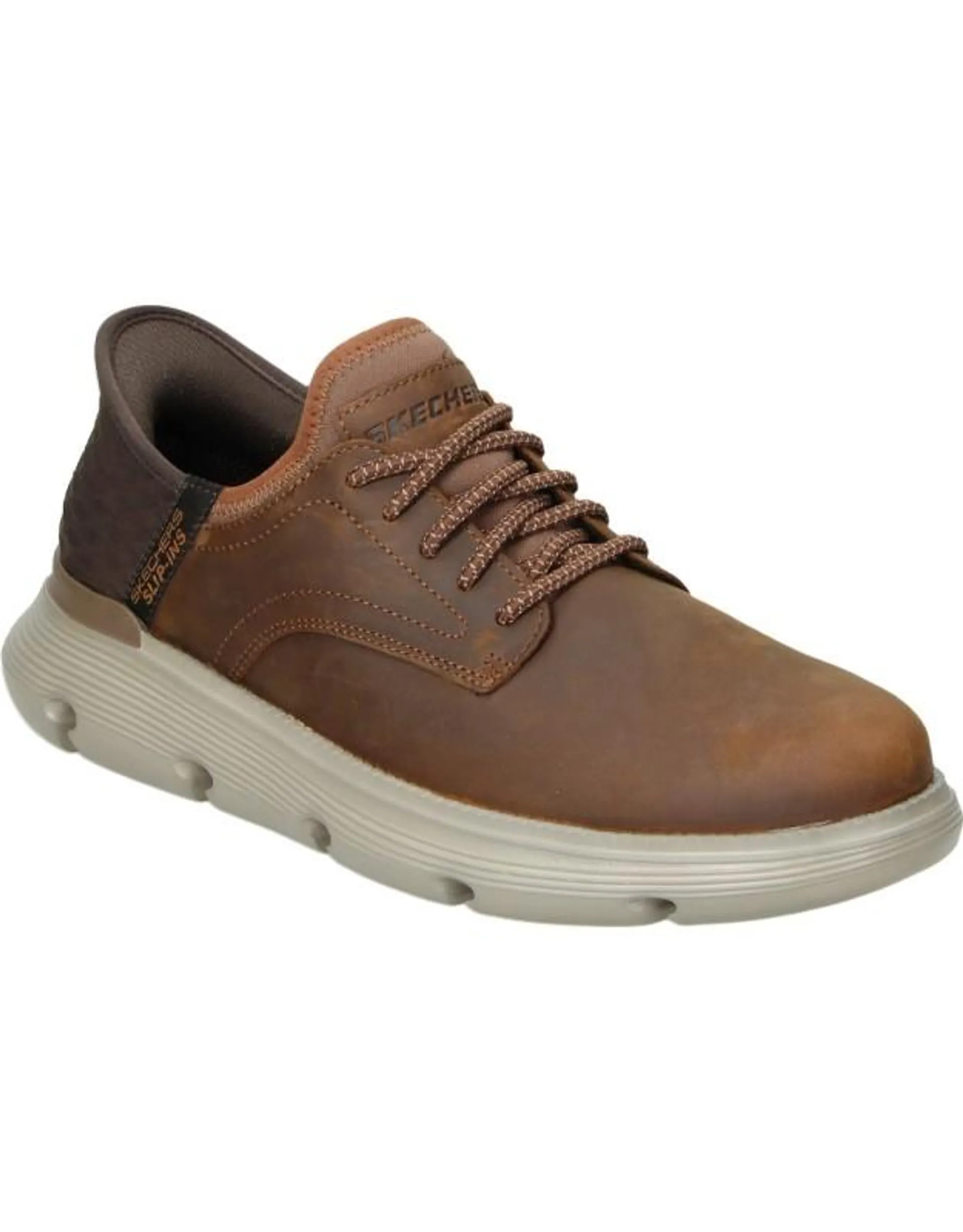 Zapatos para hombre plana SKECHERS 205046-cdb en marrón