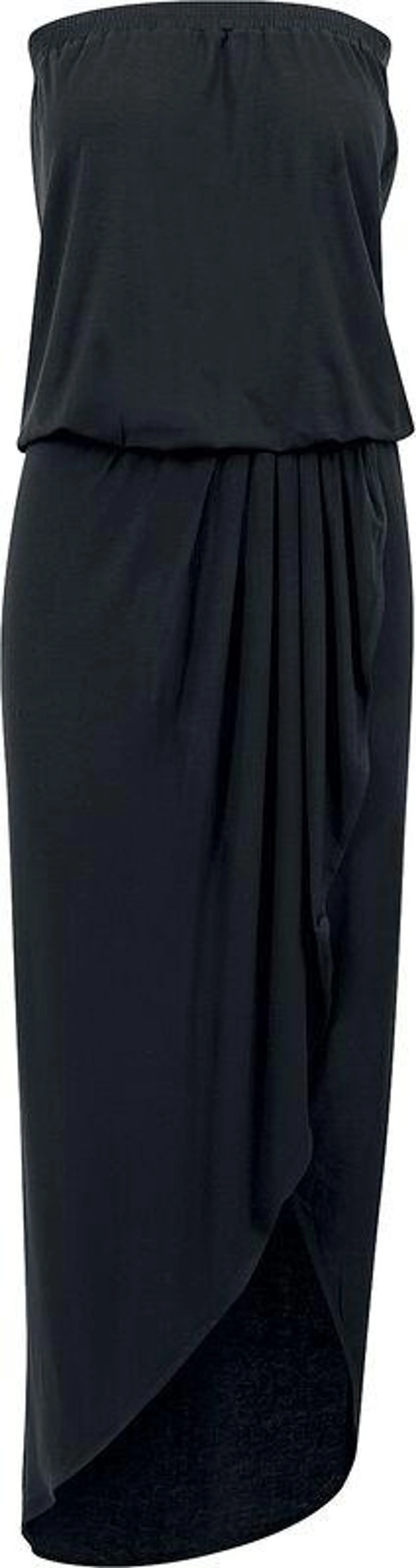 "Vestido Ladies Viscose Bandeau" Vestido largo Negro de Urban Classics