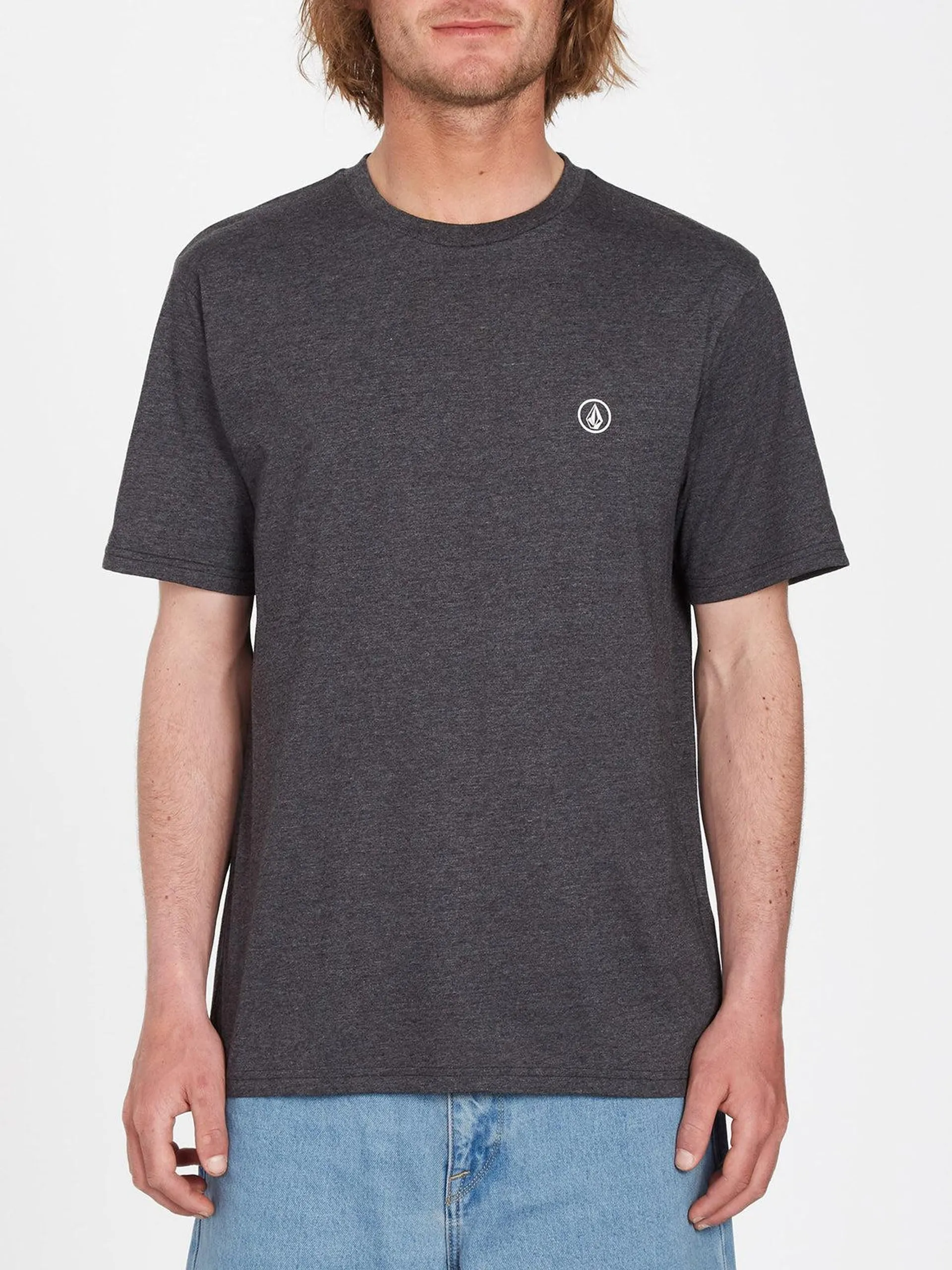 Camiseta Circle Blanks - Heather Black