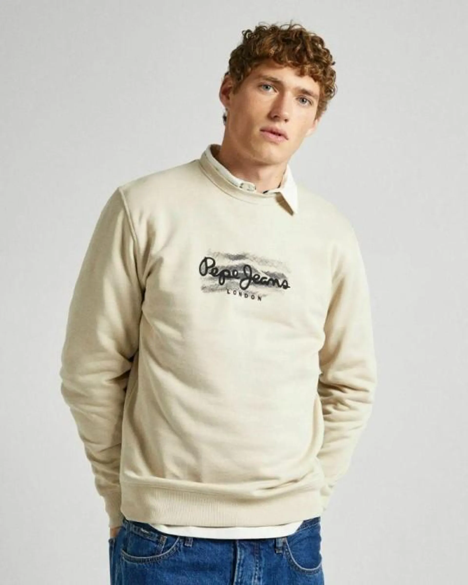 Sudaderas Sin capucha Hombre Beige PM582554 ROBINSON