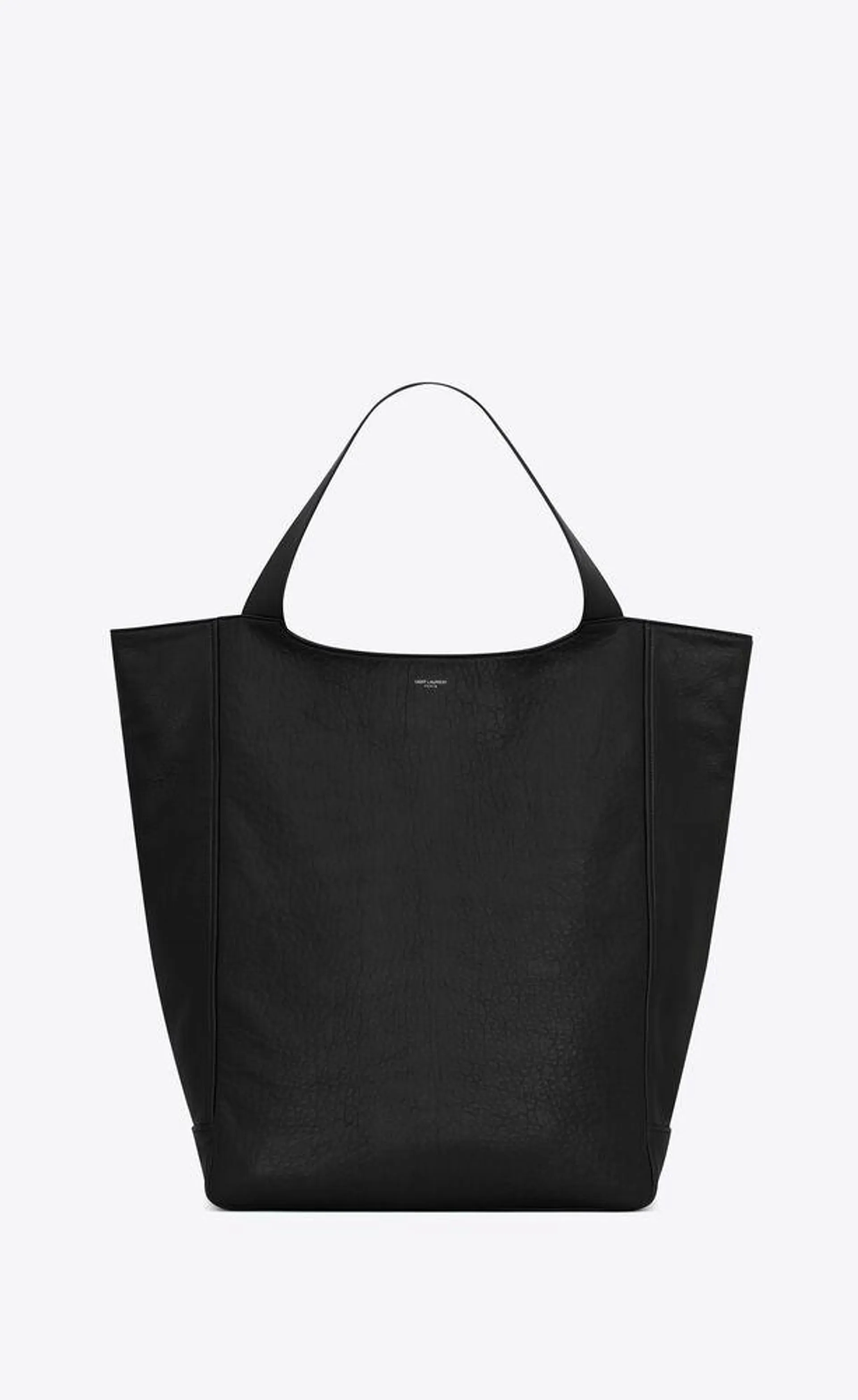 maxibolso tote saint laurent de piel granulada