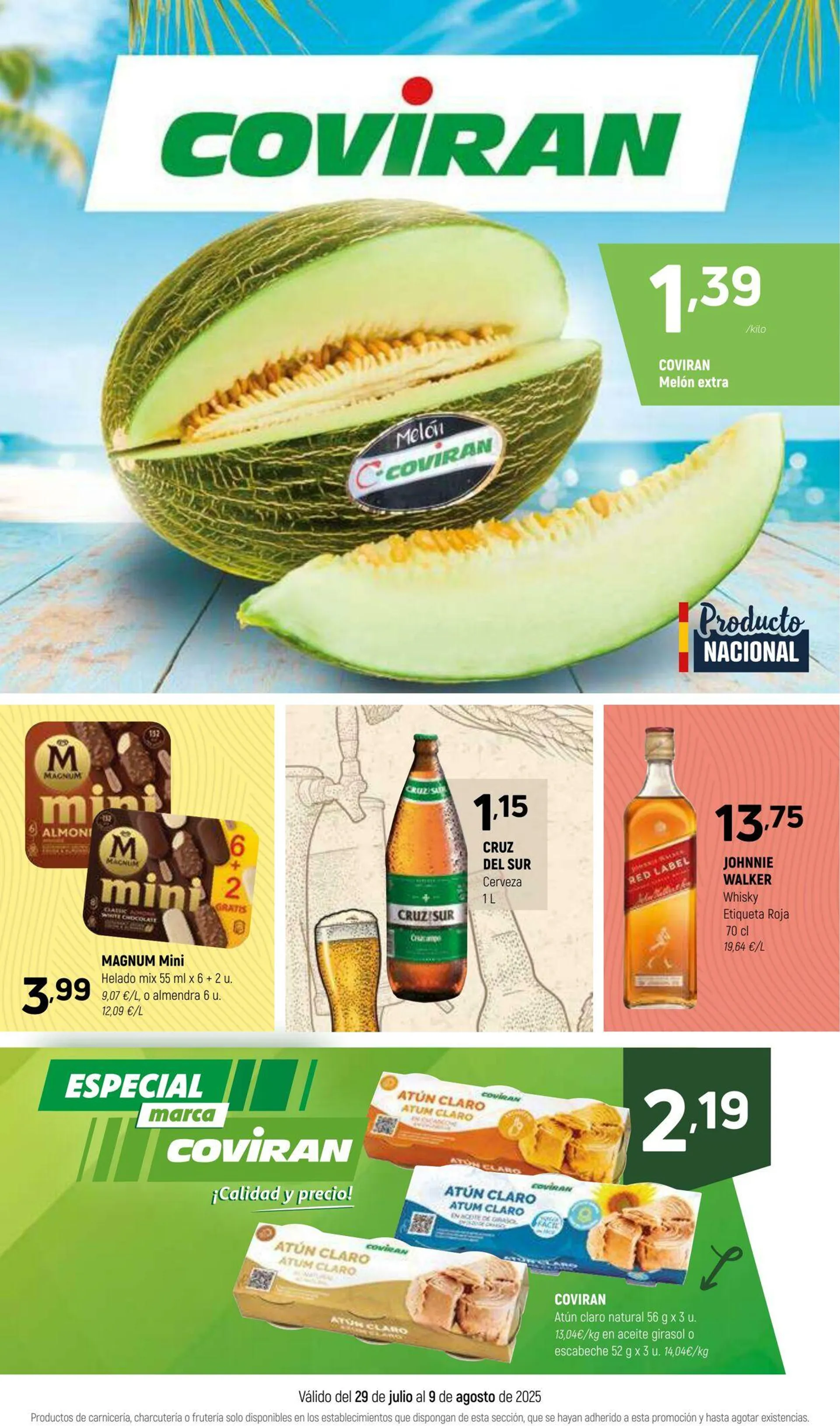 Catálogo de Coviran Oferta actual 29 de julio al 11 de agosto 2025 - Página 1