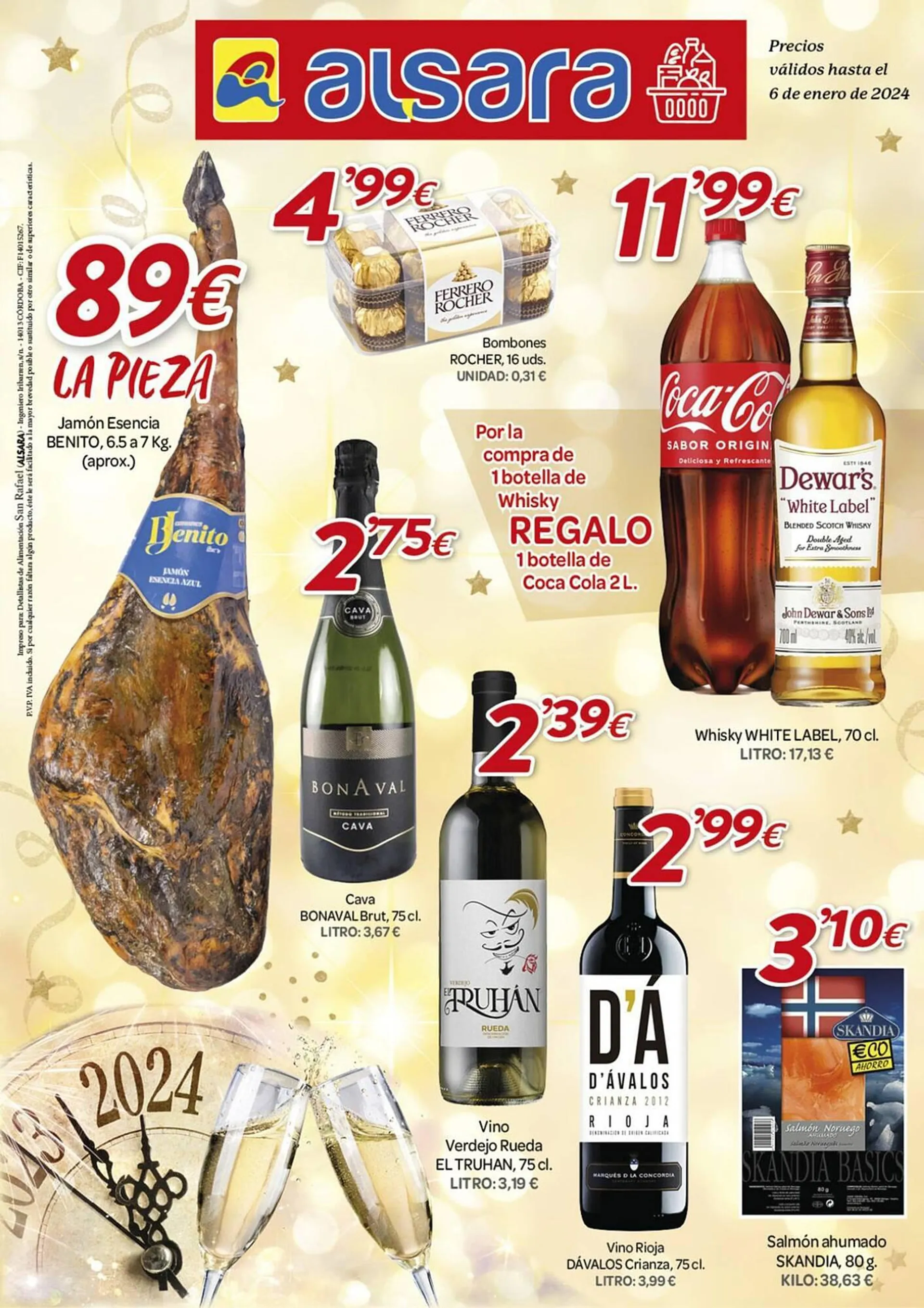 Catálogo de Folleto Alsara Supermercados 18 de diciembre al 6 de enero 2024 - Página 1