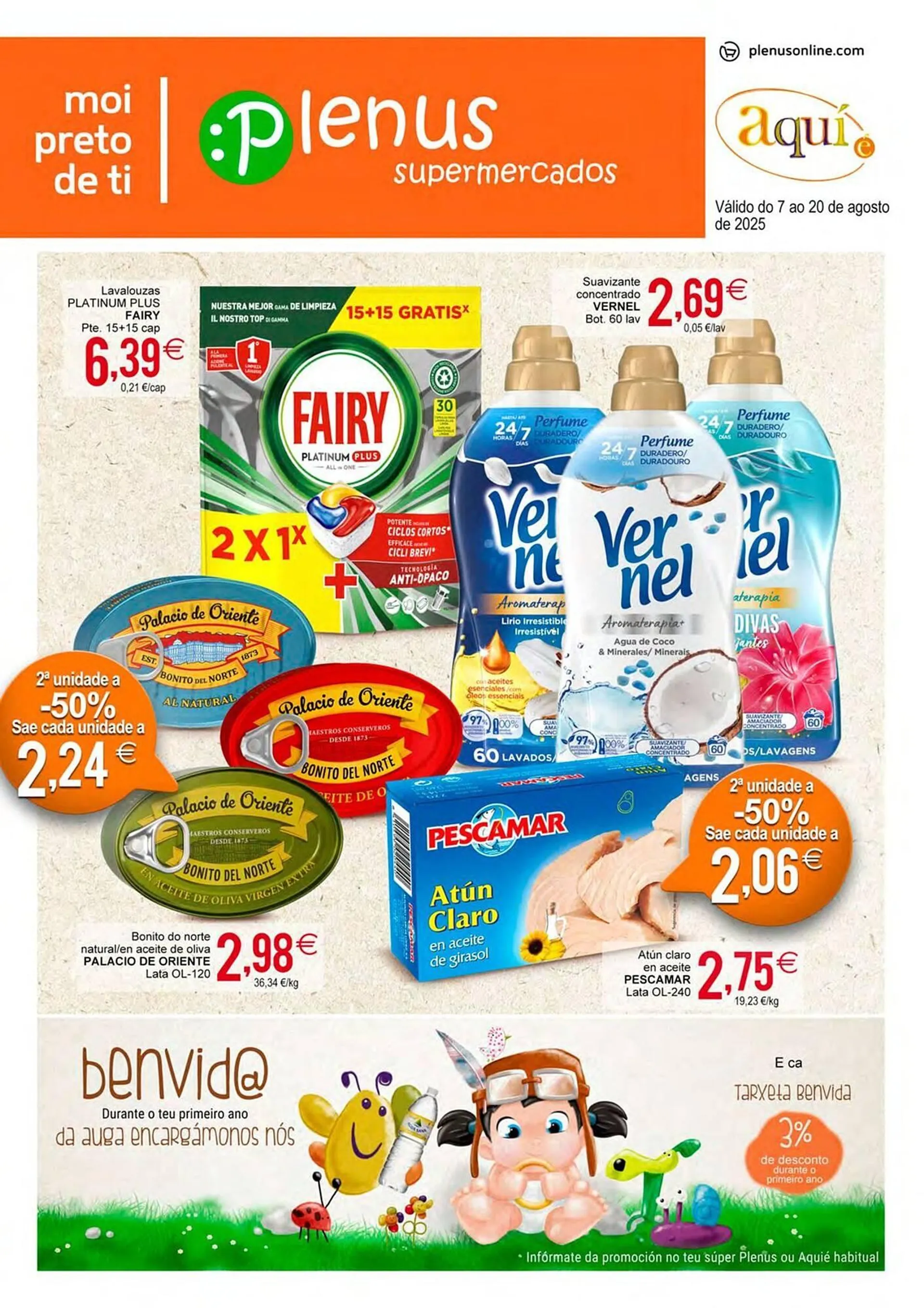 Catálogo de Folleto Plenus Supermercados 7 de agosto al 20 de agosto 2025 - Página 1