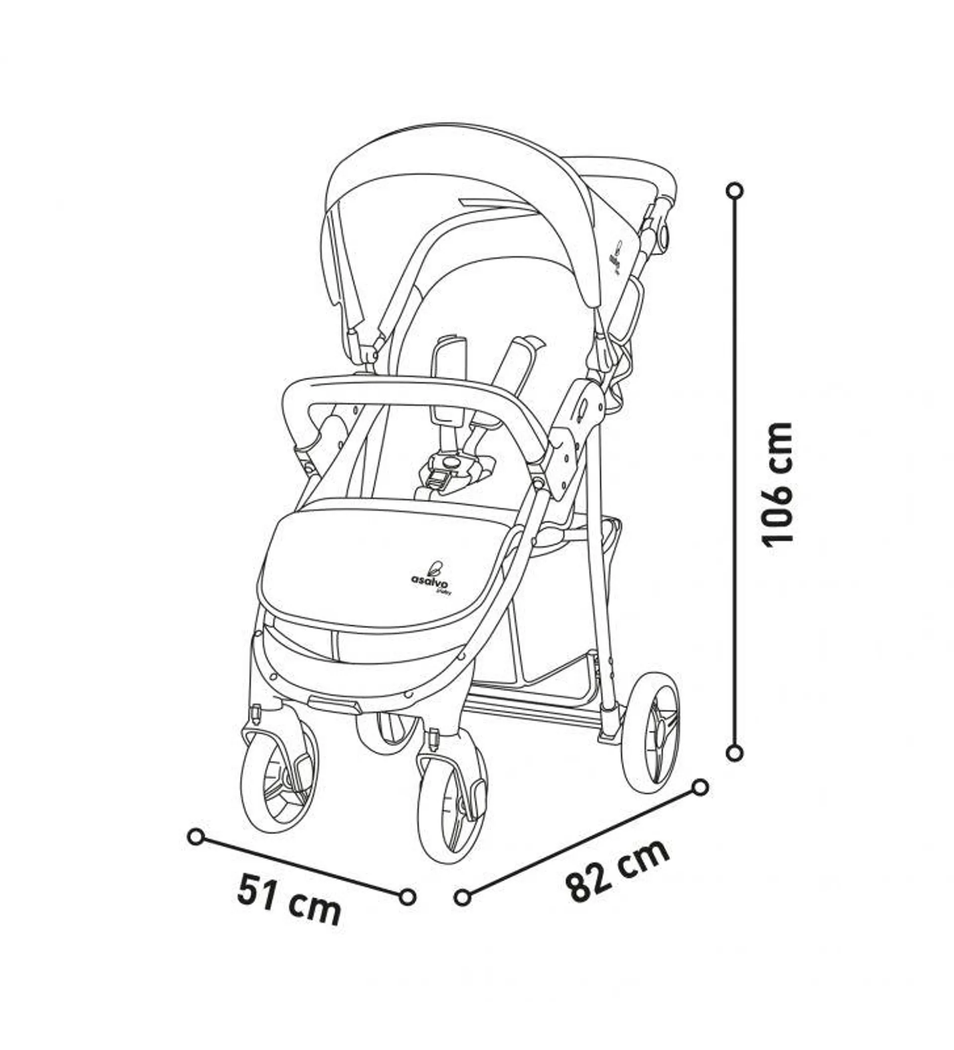 Silla de paseo América 2 Jade