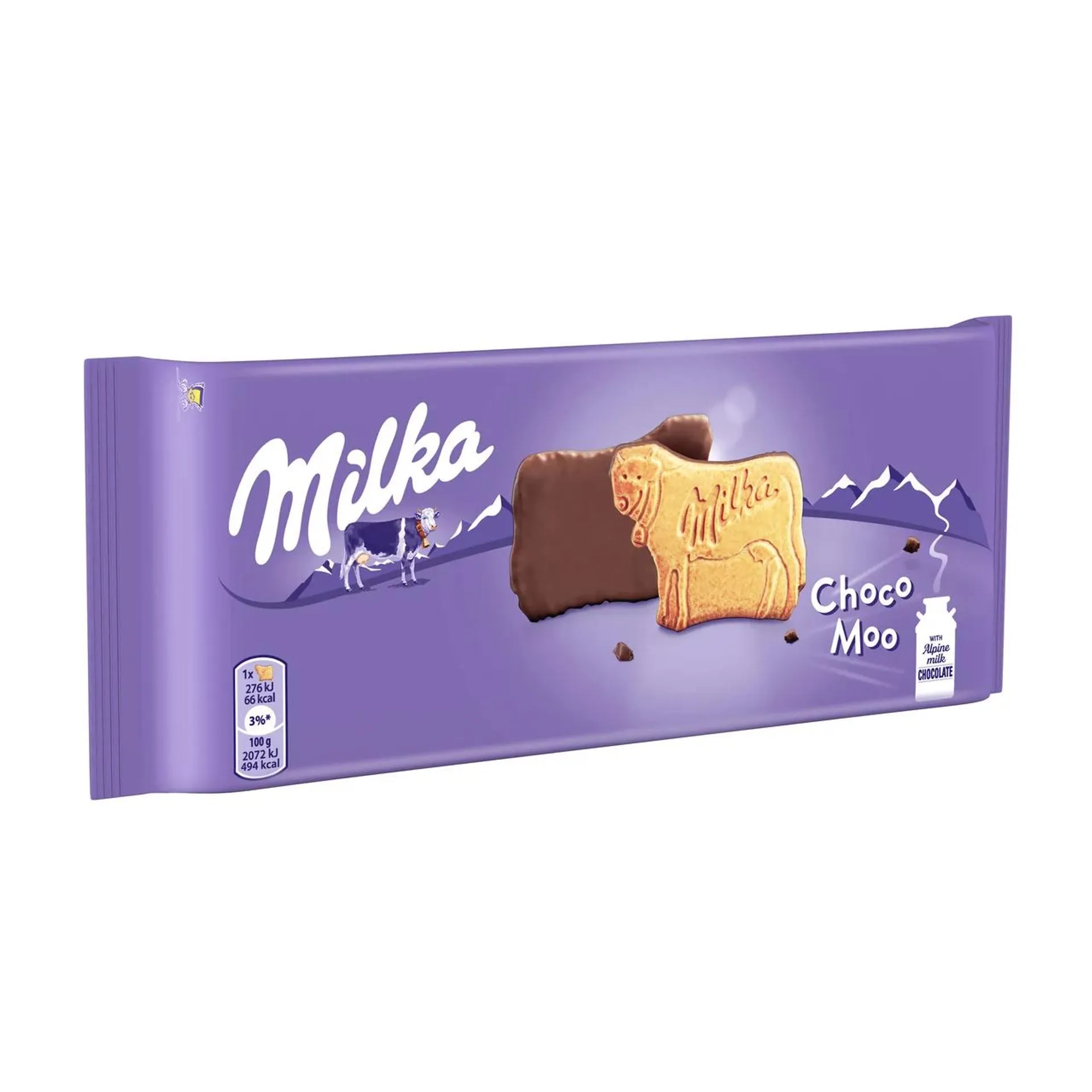 MILKA galletas Choco Moo con chocolate con leche 120 g.