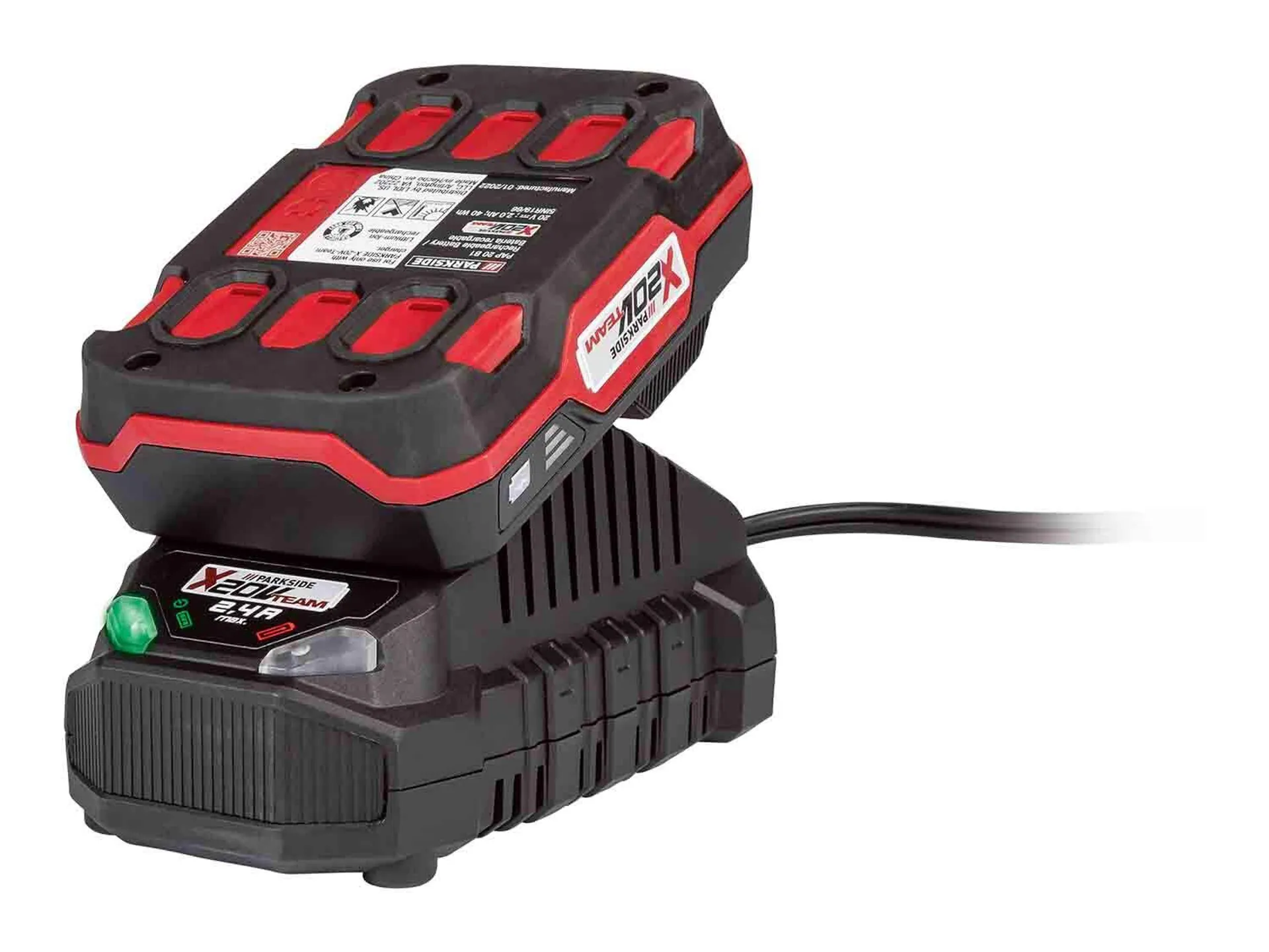 Bateria 20 V 2 Ah con cargador 2,4 A