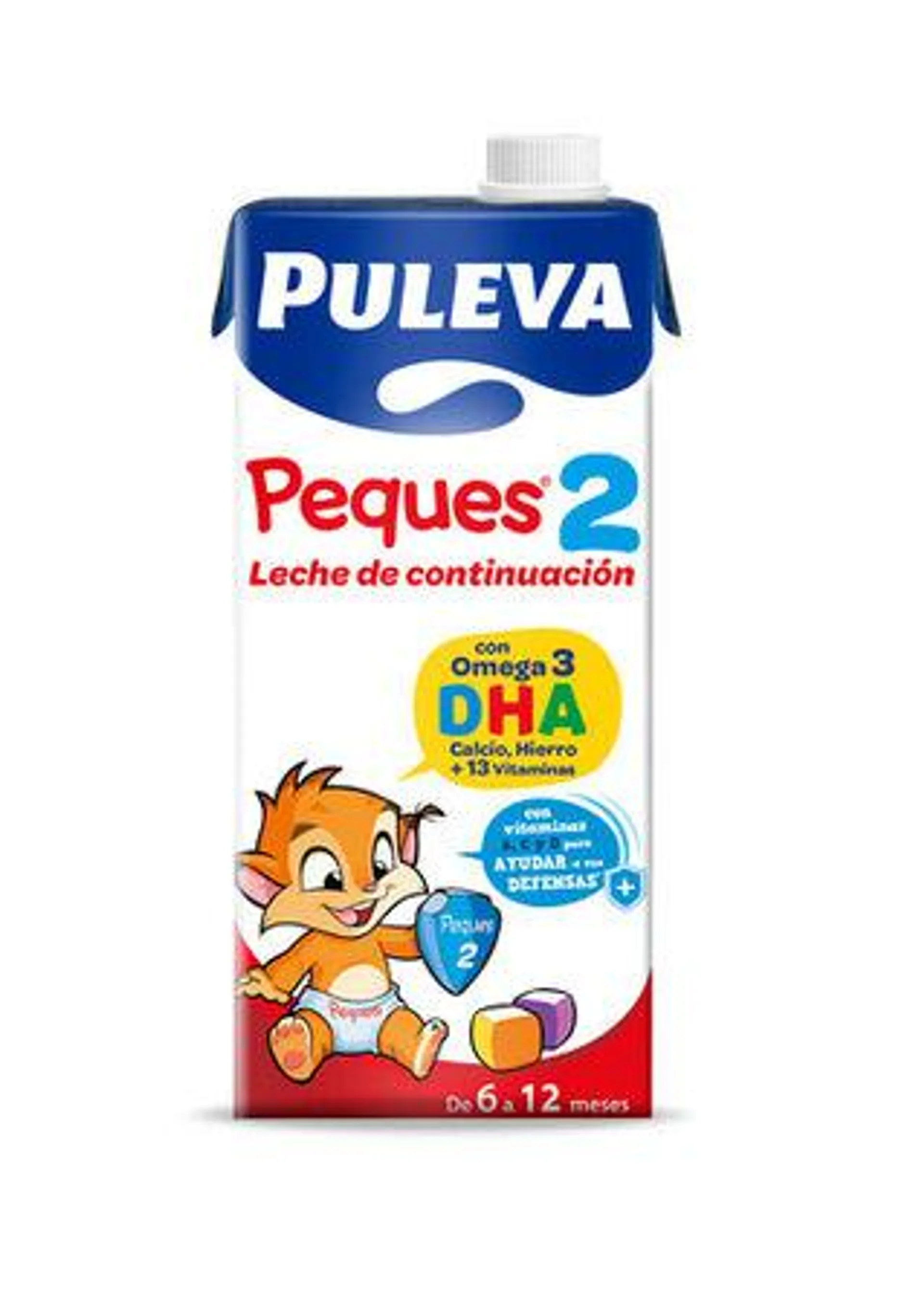 Leche continuación Puleva peques 2 6-12meses 1l