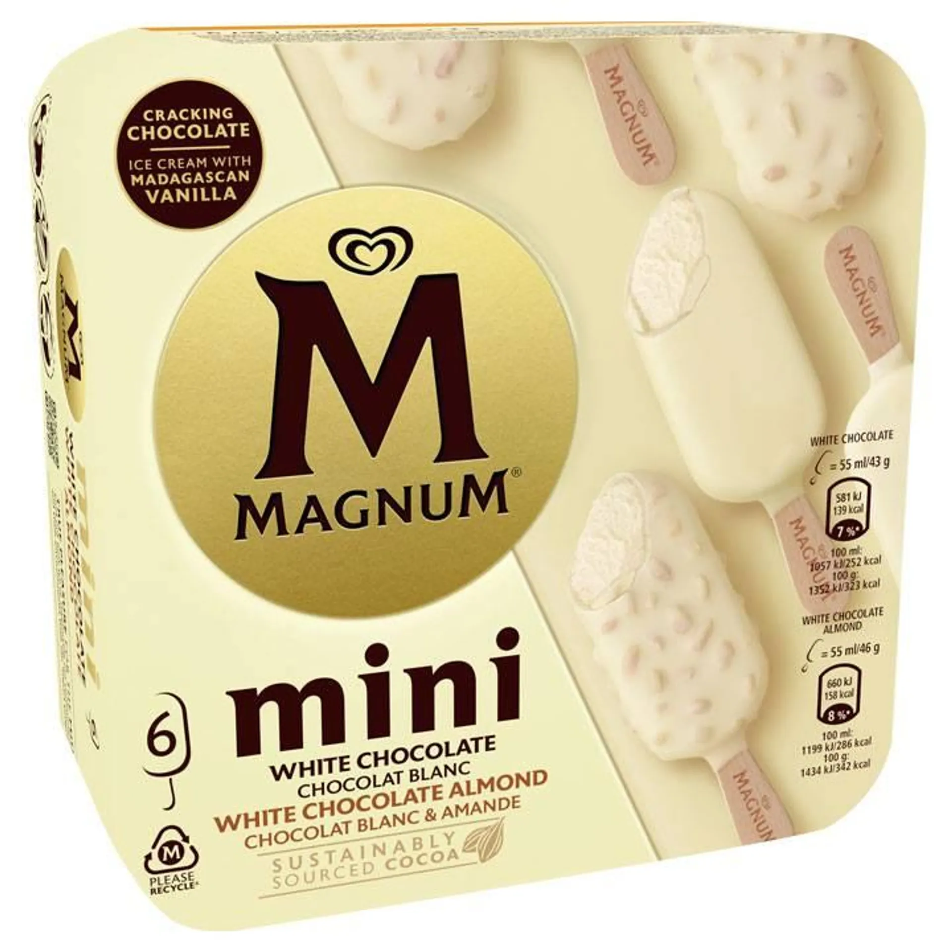 Magnum mini blanc mix Frigo