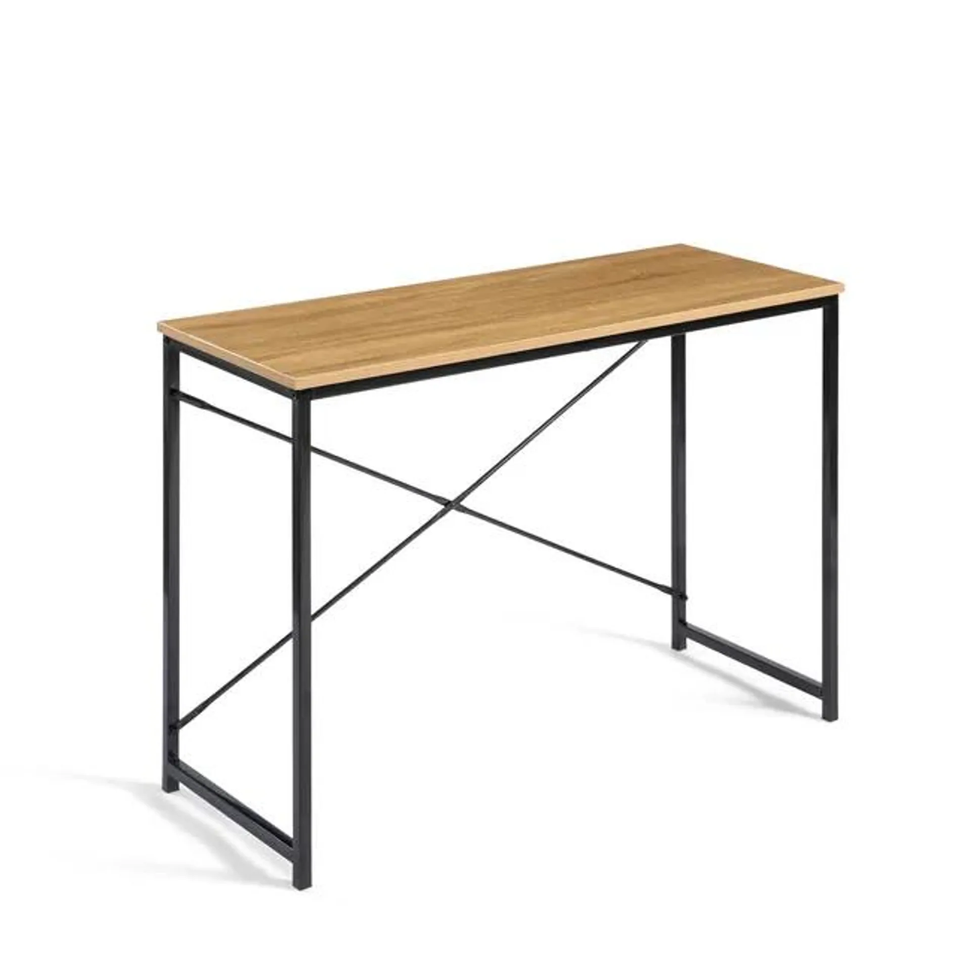 DUPI Escritorio de Ordenador EASY | Multifuncional para Estudio u Oficina | Taupe-Negro | 100x40x70cm