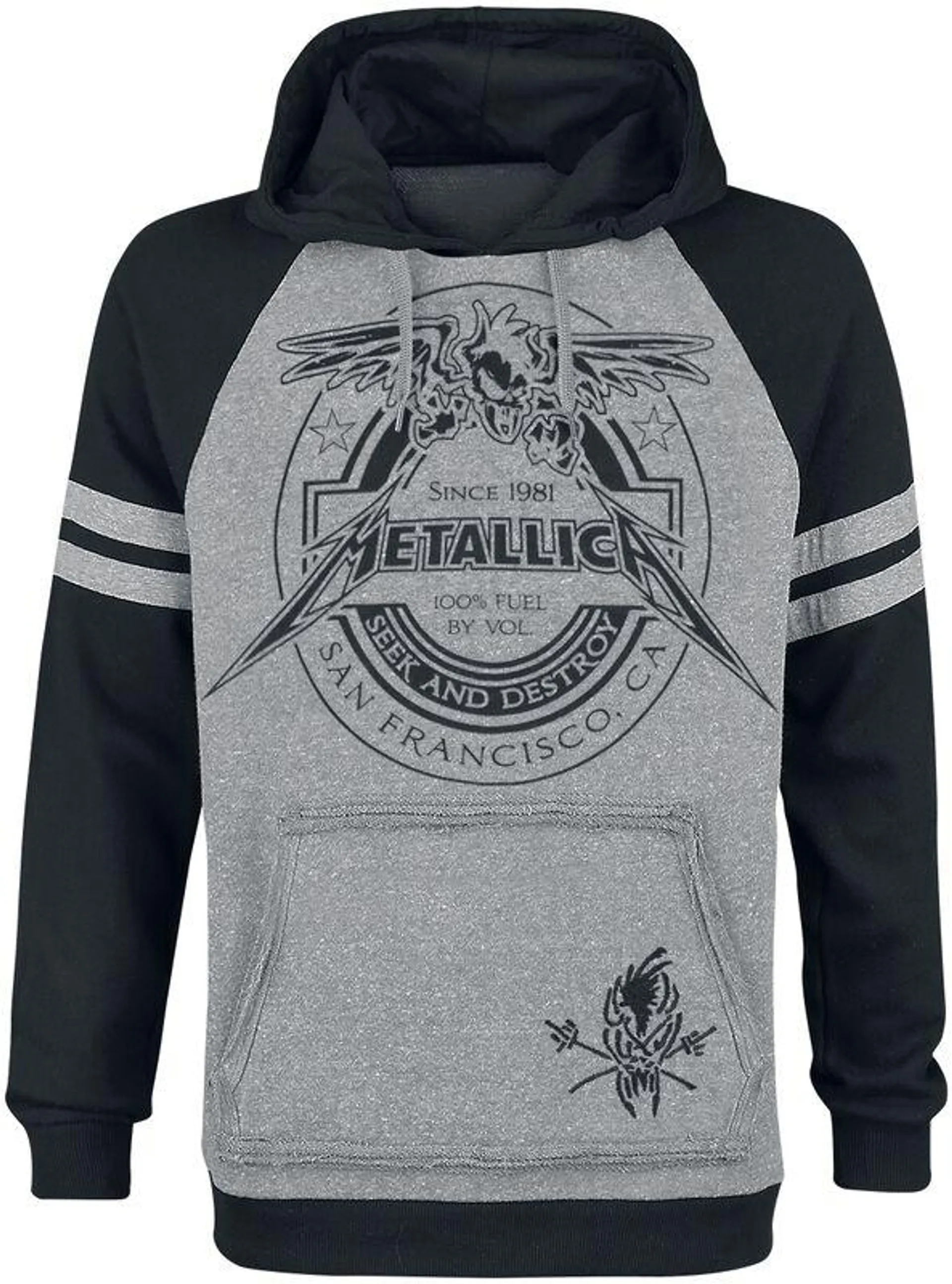 "EMP Signature Collection" Sudadera con capucha gris/negro de Metallica