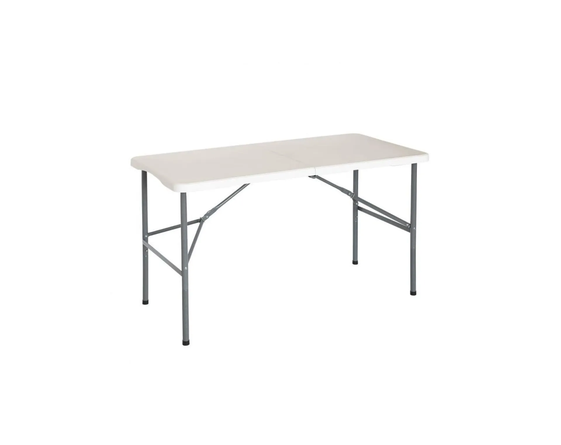 Mesa plegable 122cm rectangular blanca catering 7house