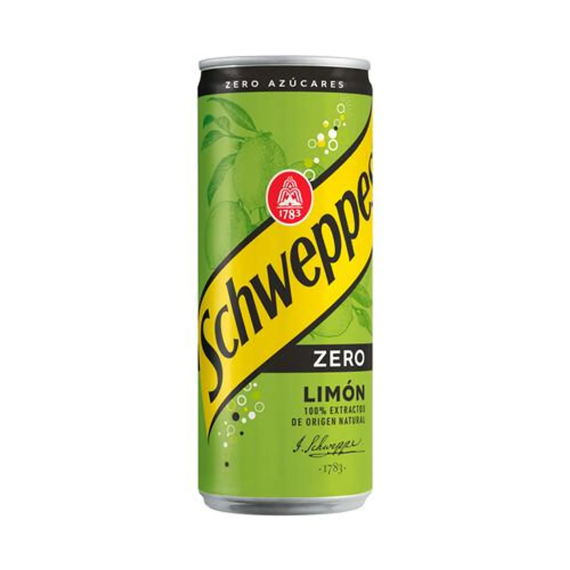 SCHWEPPES ZERO Refresco de limón lata de 33 cl.