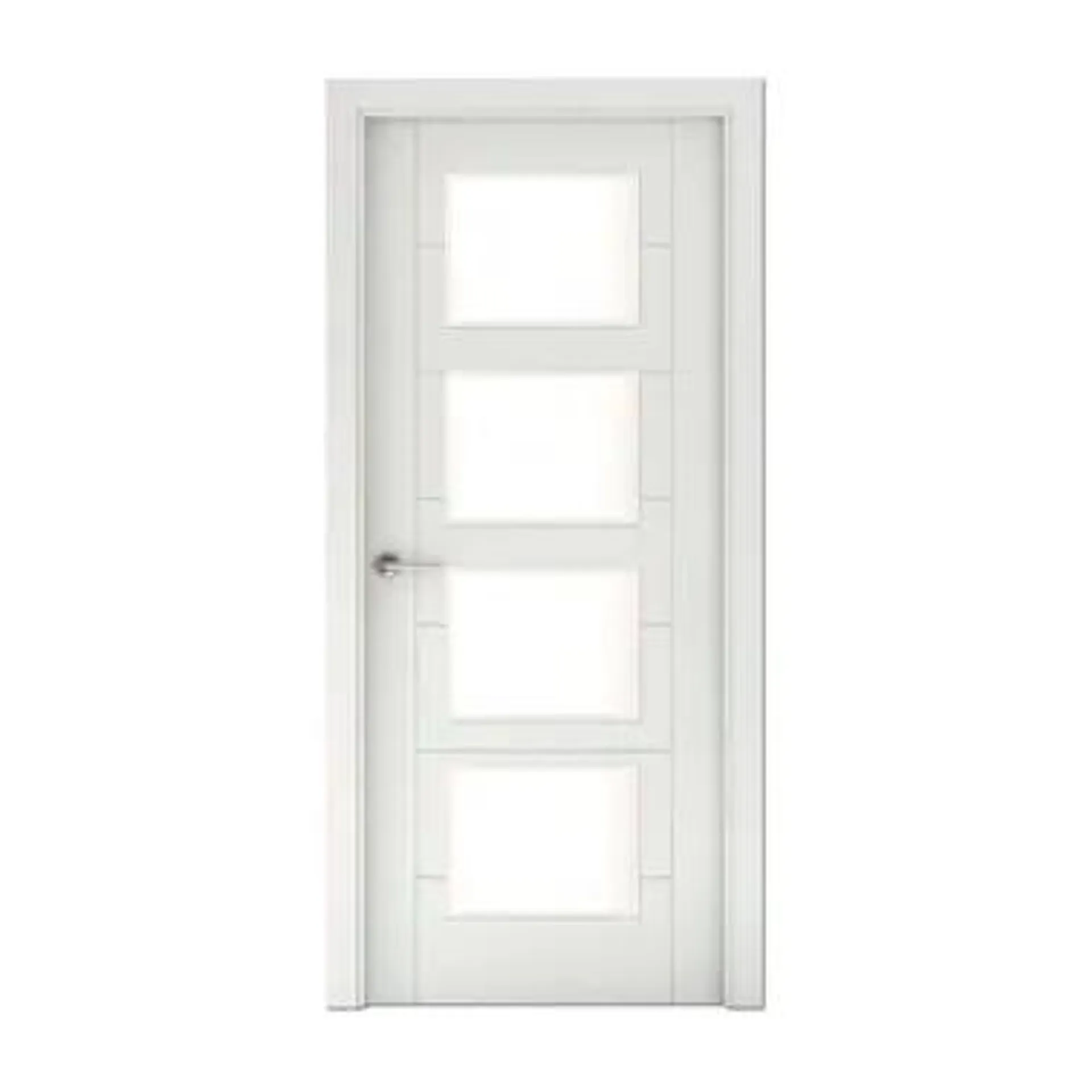 Puerta acristalada Córcega blanco derecha 203x72,5 cm