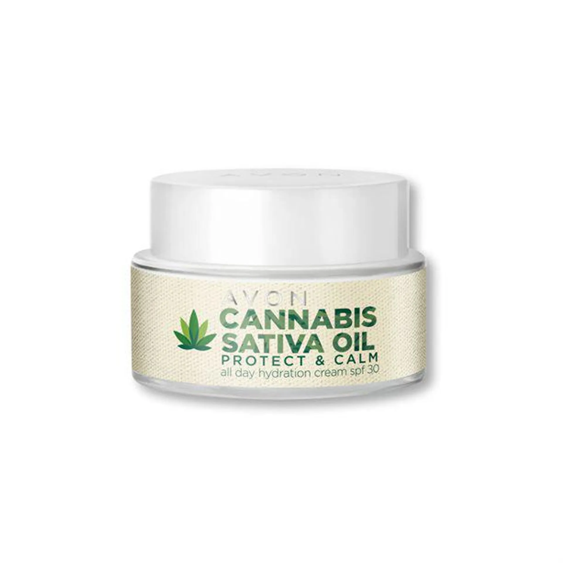 Crema Hidratante SPF 30 Protege y Calma Todo el Día con Aceite de Cannabis Sativa