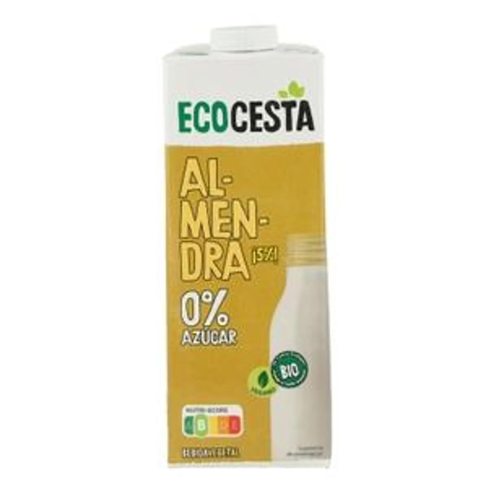 Bebida Vegetal De Almendra 0% Azúcar Bio, 1L Ecocesta