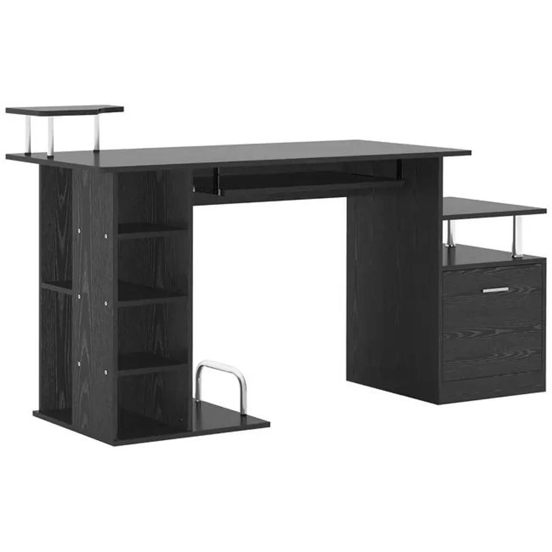 Mesa de ordenador para oficina despacho HOMCOM 152x60x88 cm negro_920-013