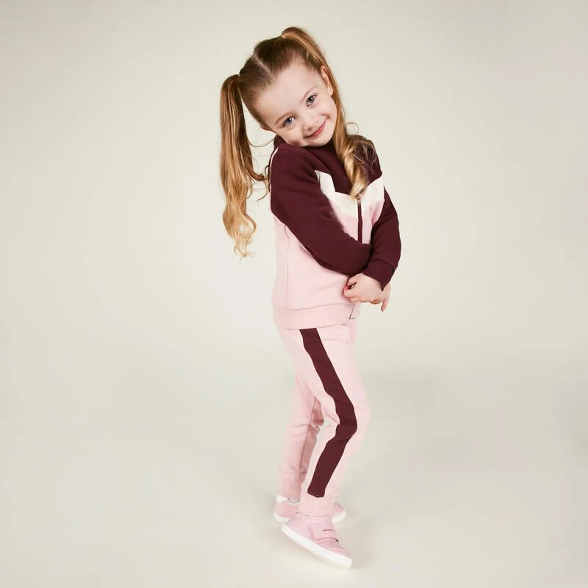 Pantalón Gimnasia Infantil Rosa Slim Cálido