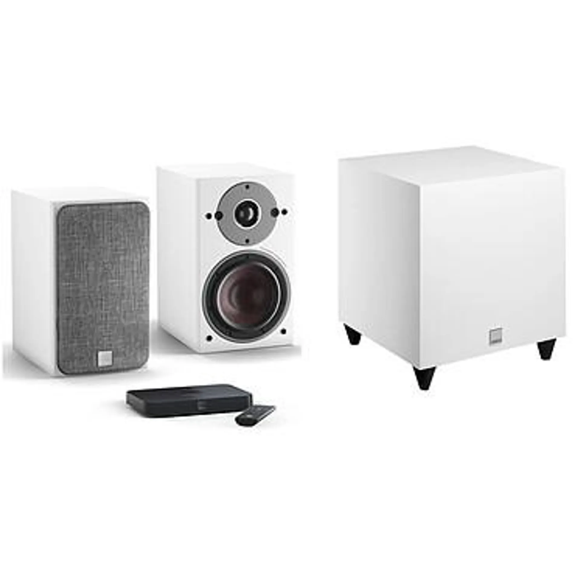 Dali Oberon 1 C Blanco + Sound Hub Compacto + SUB C-8 D Blanco