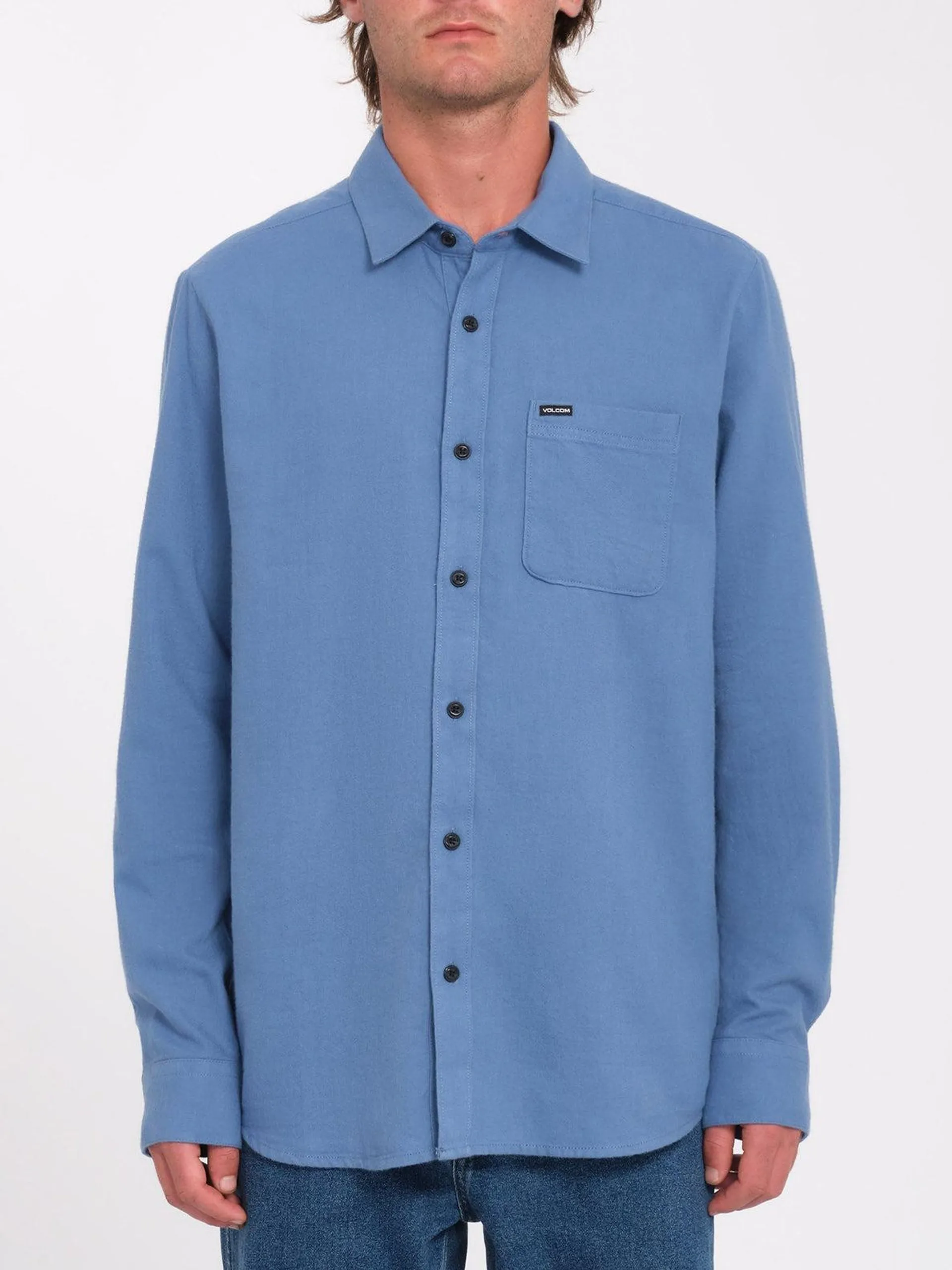 Camisa Caden Solid - Blueberry