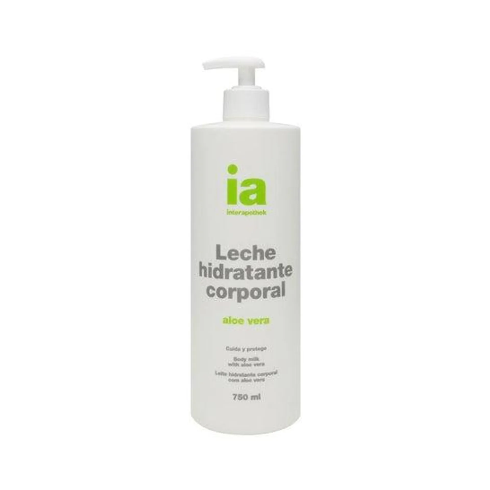 Interapothek leche hidratante corporal aloe vera 750ml