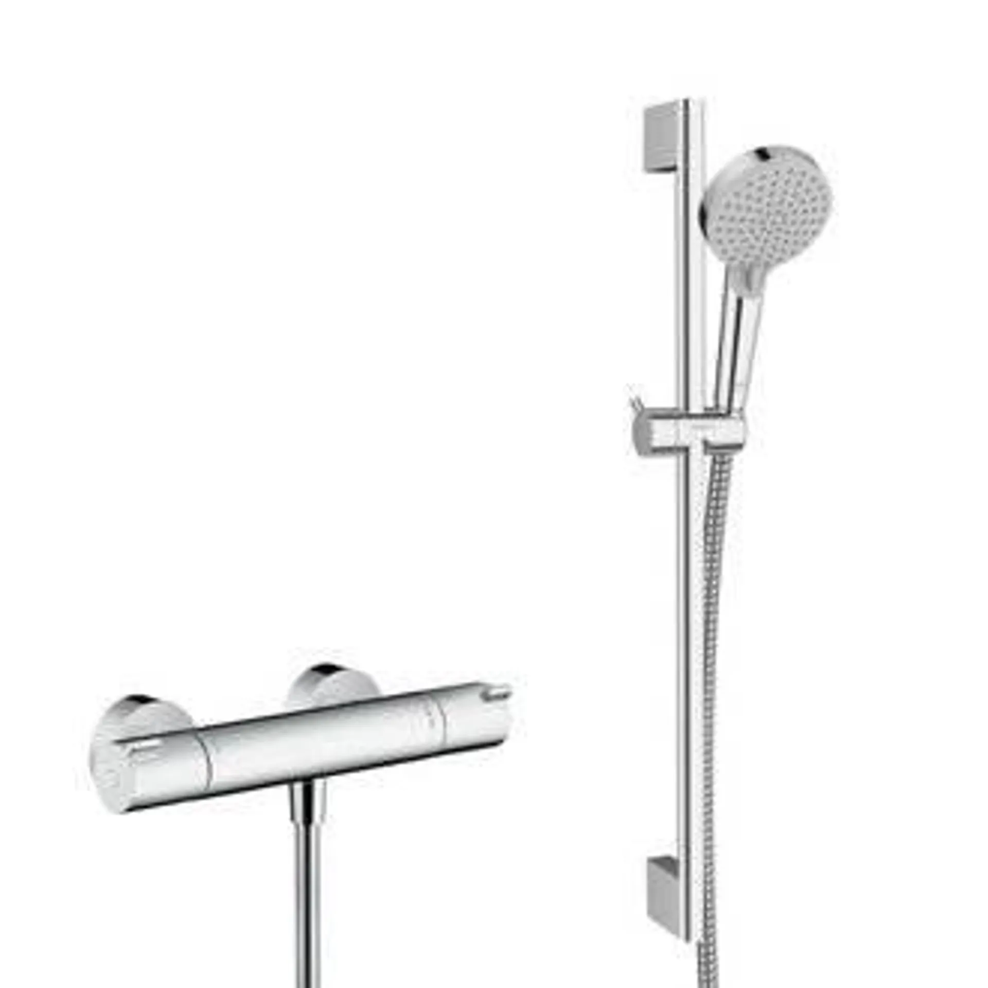 Hansgrohe Ecostat Set mitigeur thermostatique + Barre 65cm + Douchette 2 jets +...