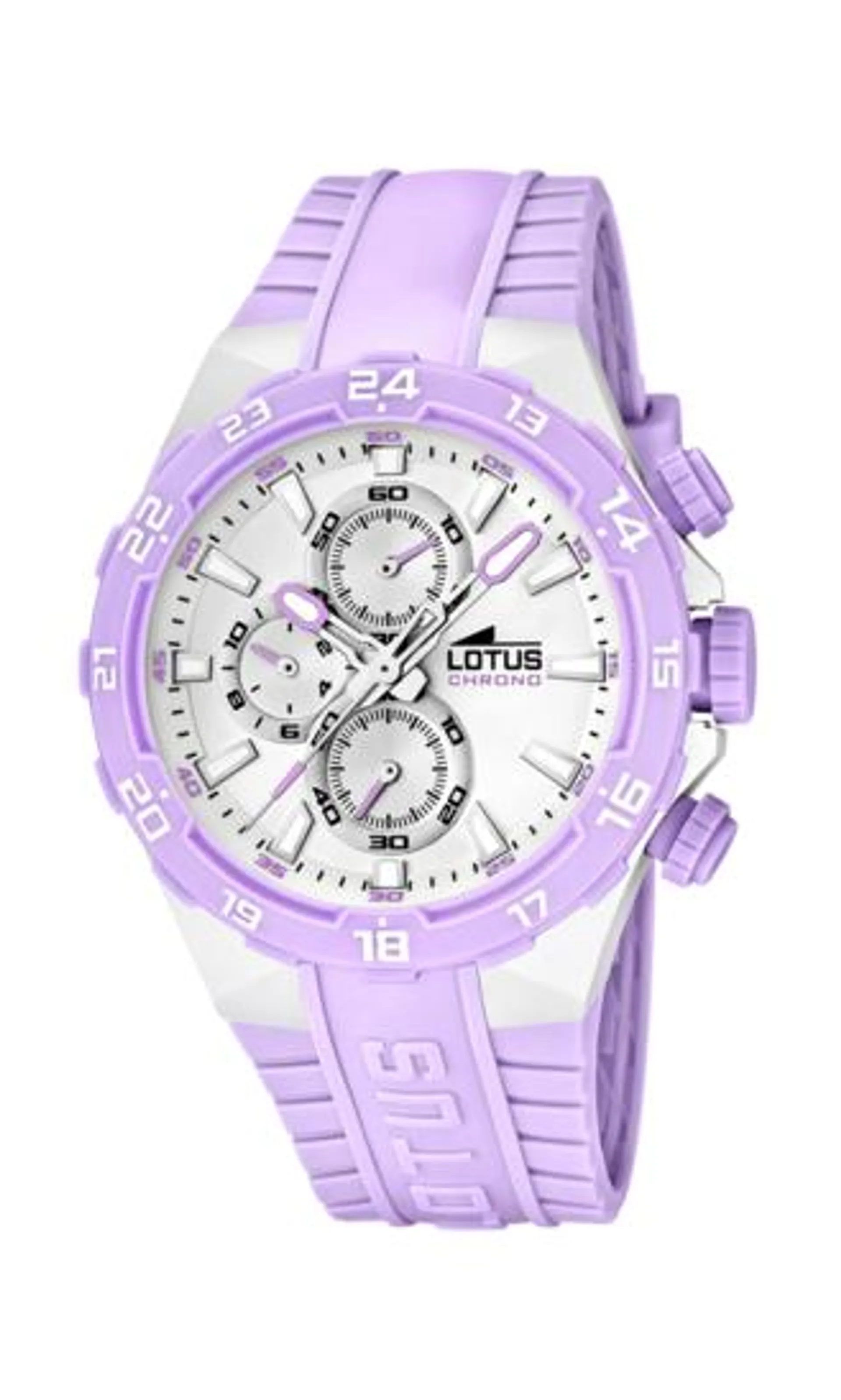 RELOJ LOTUS 15800/A BLANCO CORREA DE CAUCHO, HOMBRE