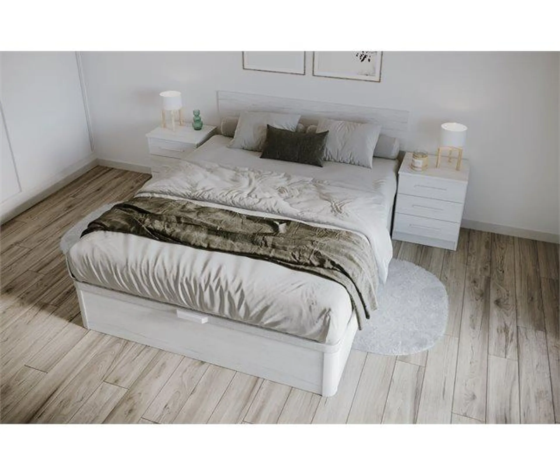 Cabecero DREAM 160x56x2cm madera blanco